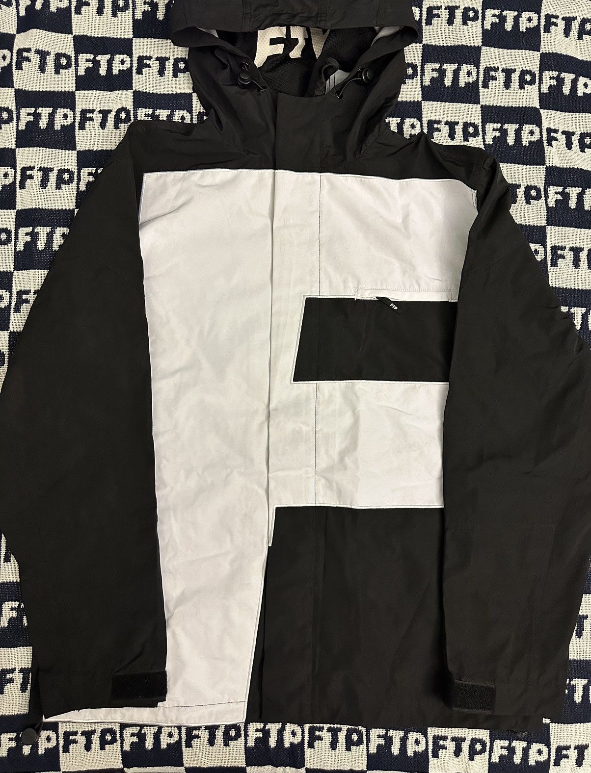 image of Fuck The Population Ftp F Logo Parka in Black, Men's (Size Large)