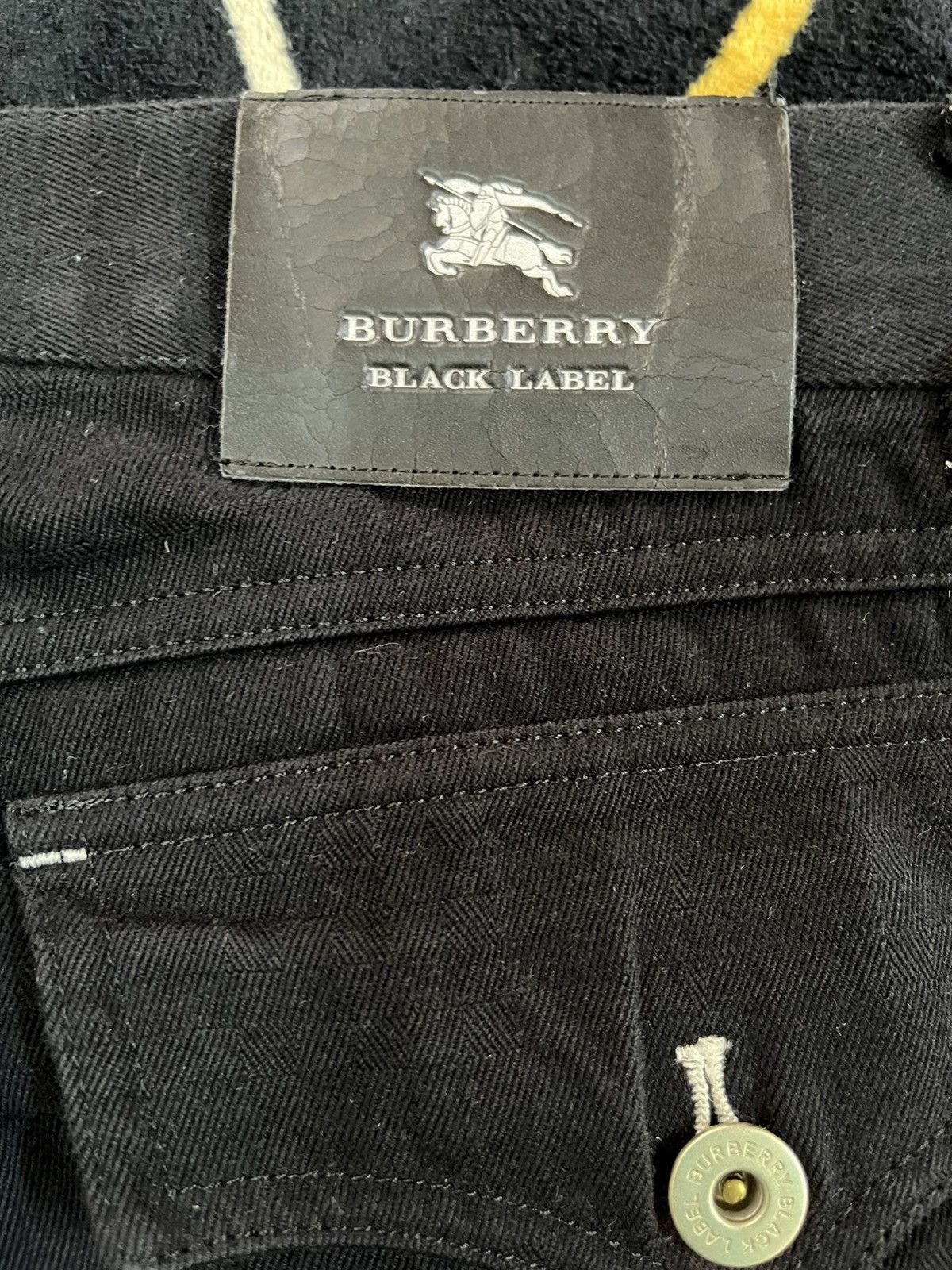 Black Label × Burberry × Burberry Prorsum Vintage Burberry Distinctive Pattern Batman Pocket Denim Size US 33 - 15 Thumbnail