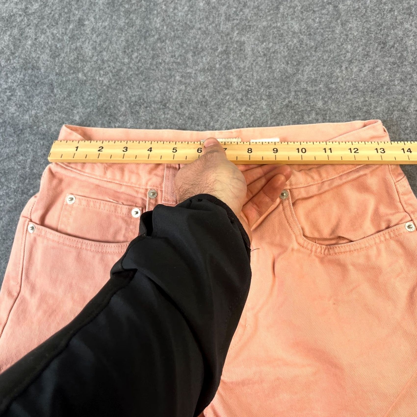 Gap VINTAGE Gap Jeans Womens Straight Leg High Waist Salmon Pink UK8 W26 L28 Jeans Size 30" / US 8 / IT 44 - 7 Thumbnail
