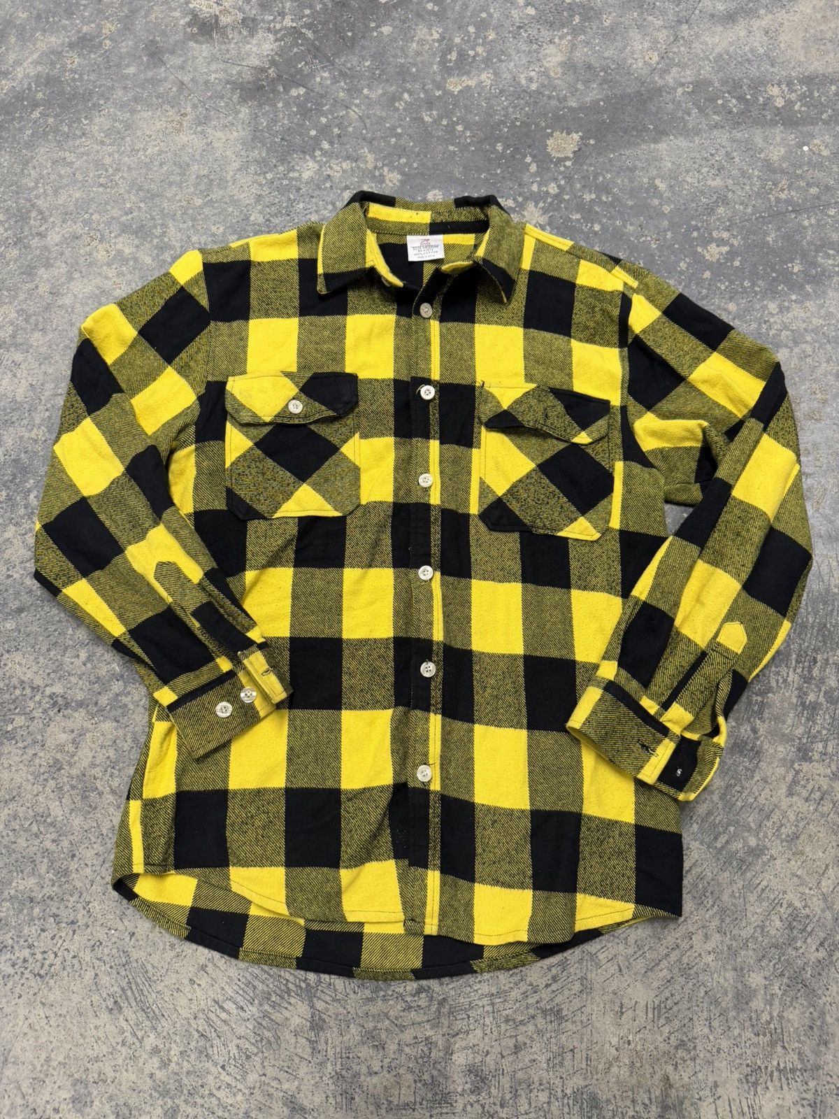 Rothco ROTH CO Yellow & Black Buffalo Plaid Button-Up Shirt Sz. M Size US M / EU 48-50 / 2 - 1 Thumbnail