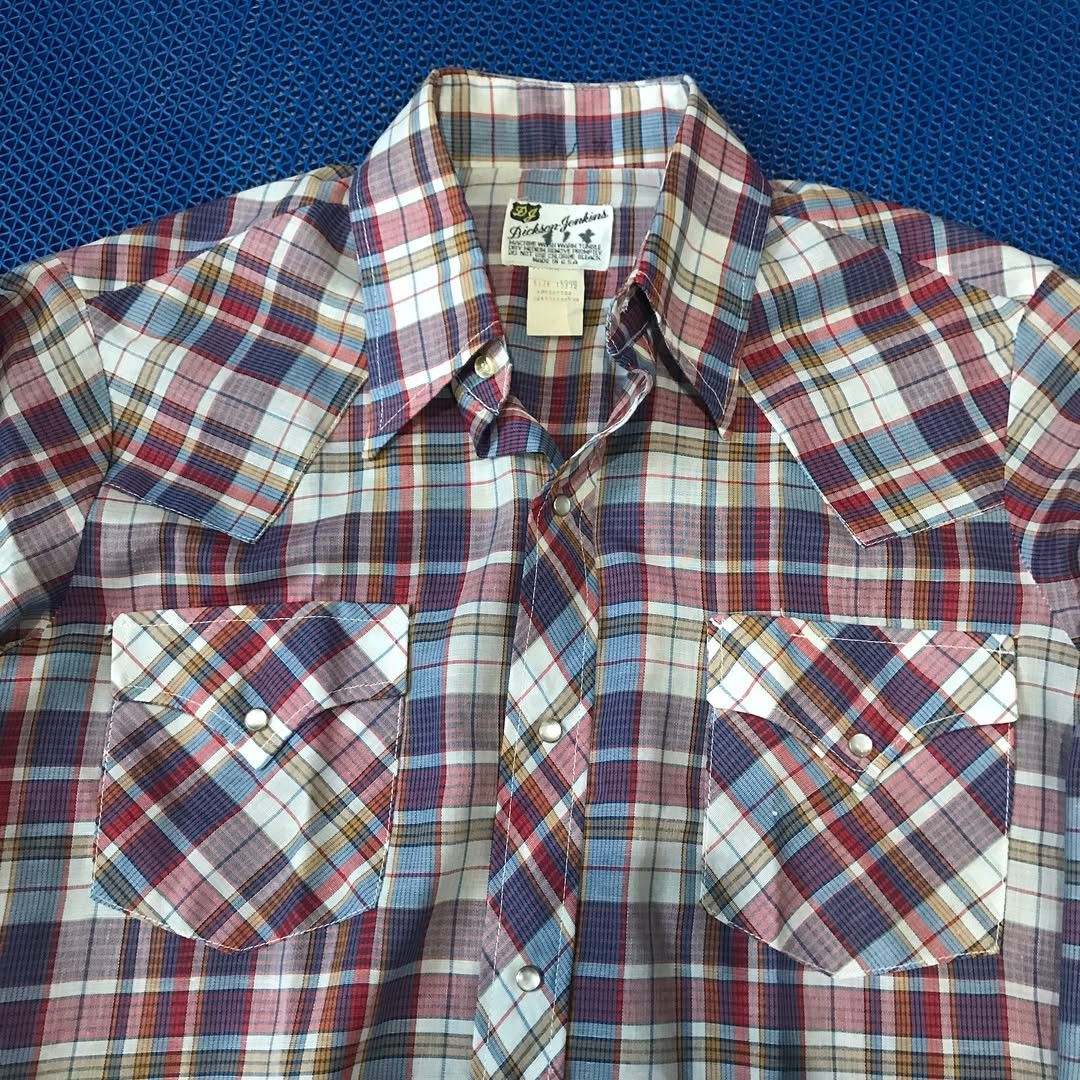Cowboy Equipment × Vintage × Western Mountaineering Dickson Jenkins Western Cowboy shirt Men small Blue Orange Size US L / EU 52-54 / 3 - 17 Thumbnail