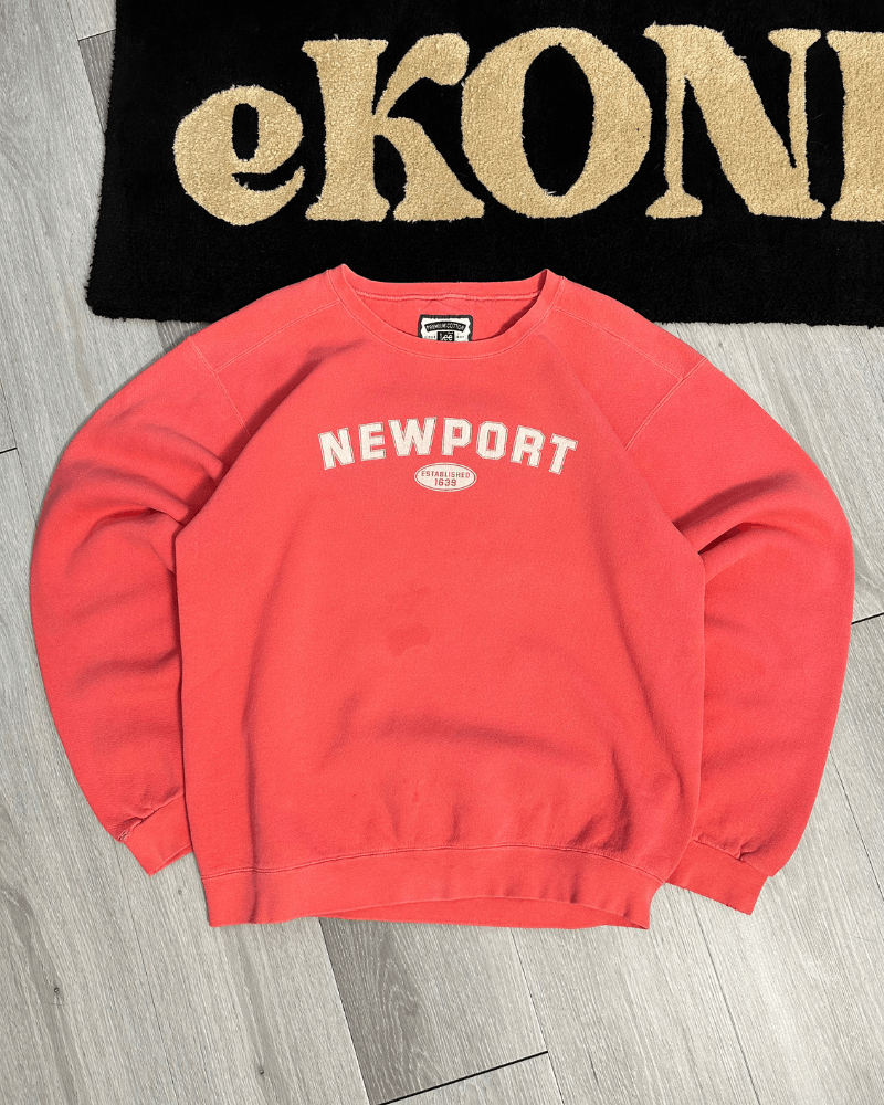 Lee × Vintage Vintage Lee Newport Pink Crewneck Sweatshirt - Size Large Size US L / EU 52-54 / 3 - 1 Thumbnail