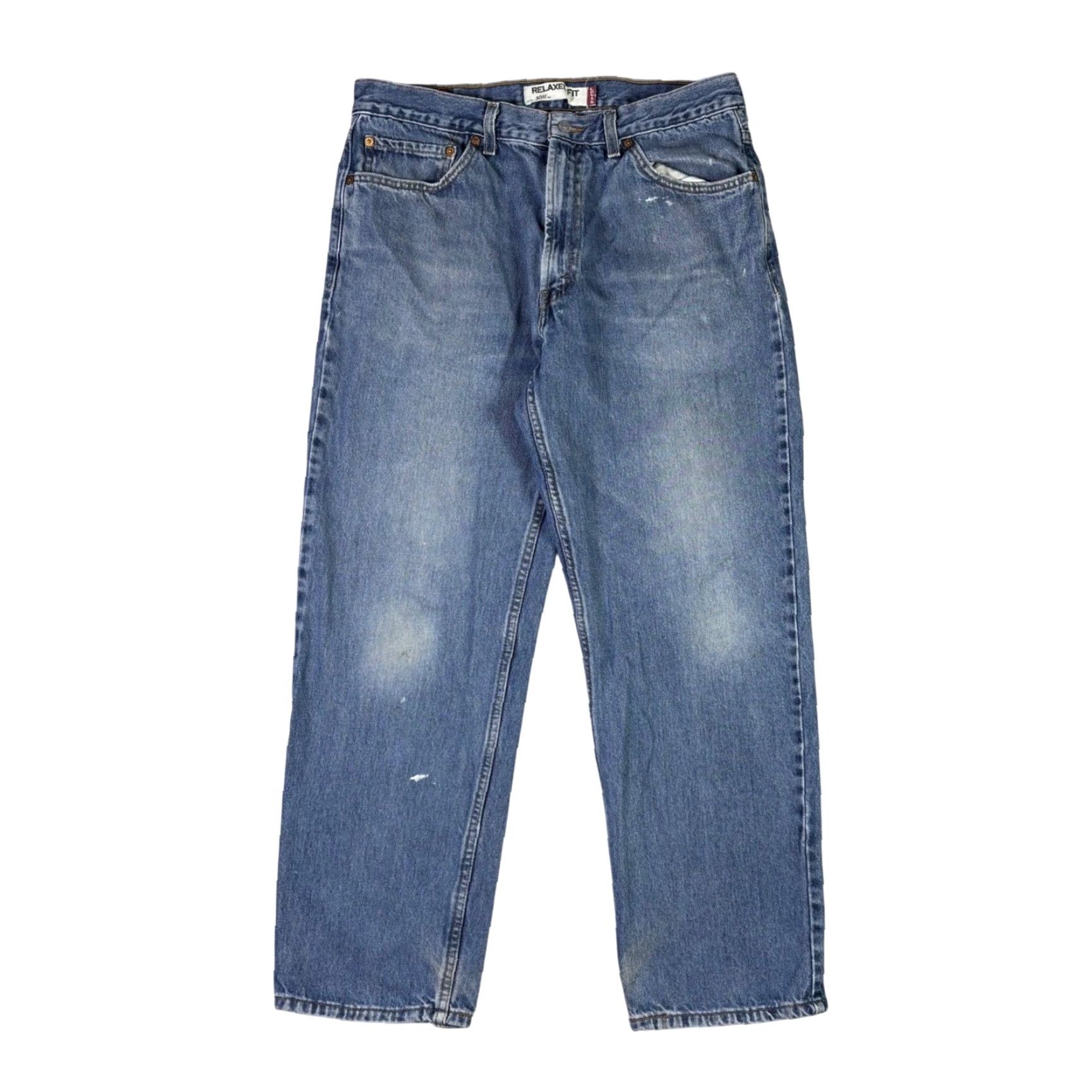 Levi's VINTAGE Levi's 550 Jeans Mens 34x30 Blue Denim Medium Wash Relaxed Fit Tapered Leg 5-Pocket Denim Size US 34 / EU 50 - 2 Thumbnail