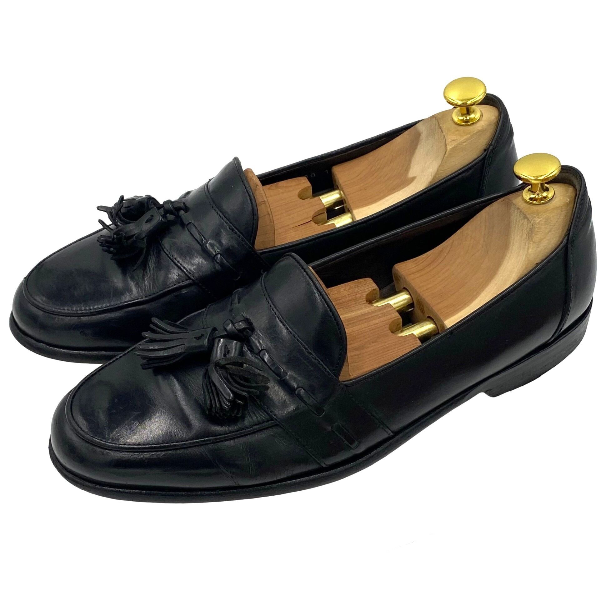 Cole Haan Italy Bragano Cole Haan men's size 10 black leather tassel l Size US 10 / EU 43 - 6 Thumbnail