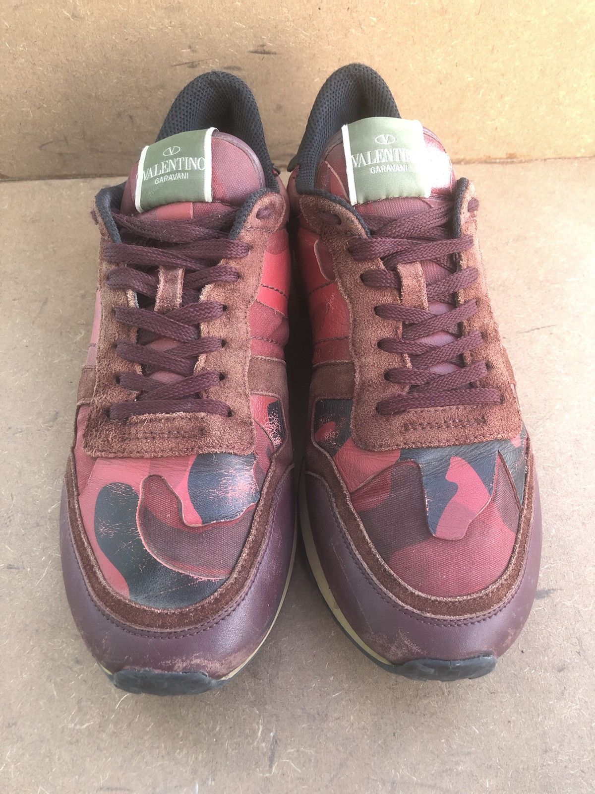 Designer × Valentino Valentino Garavani Red Leather Men’s Sneakers Size 41 Size US 9.5 / IT 39.5 - 2 Thumbnail