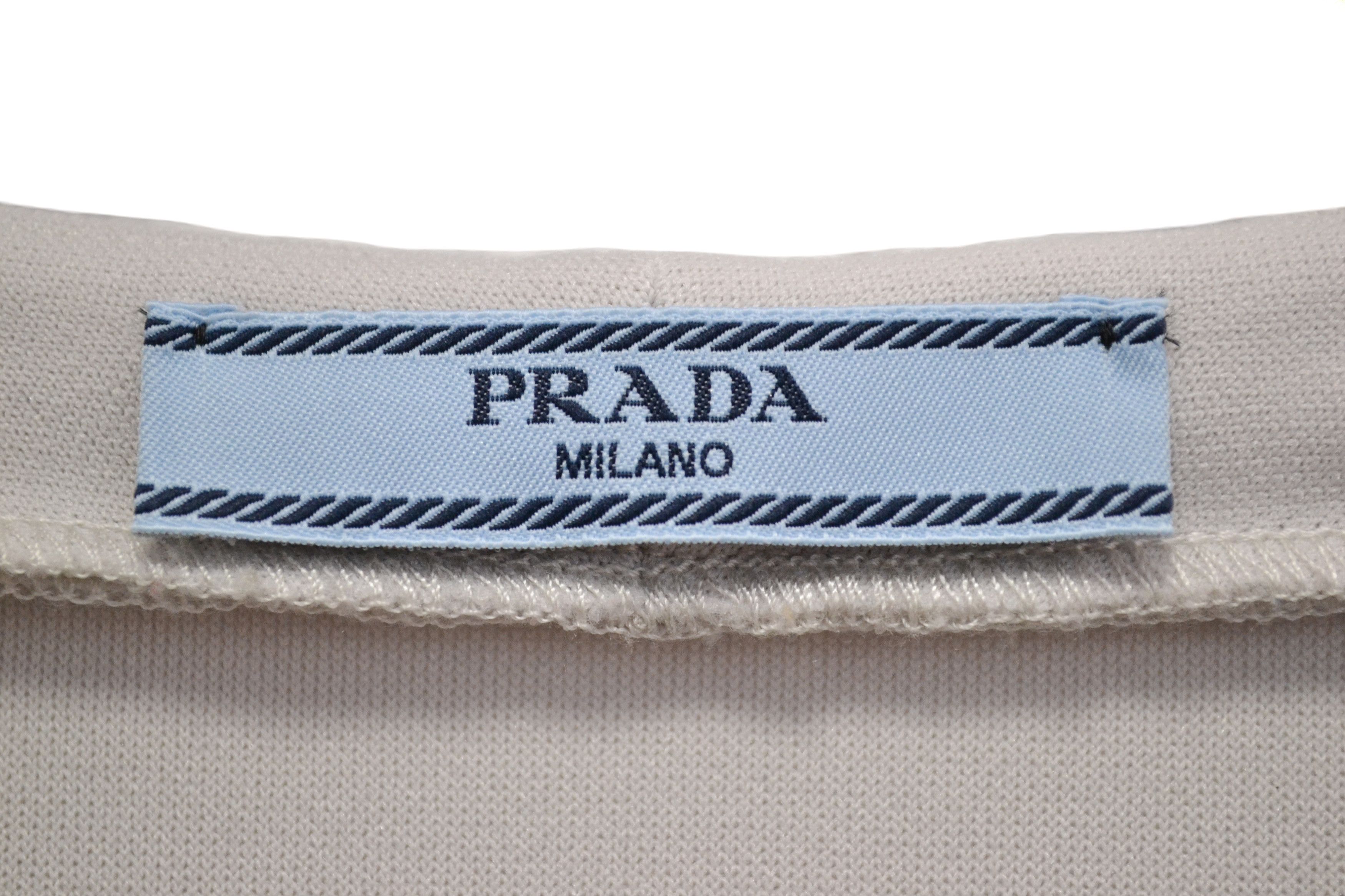 Prada PRADA Milano Designer Women’s Full Zip Gray Jacket Size L / US 10 / IT 46 - 5 Thumbnail