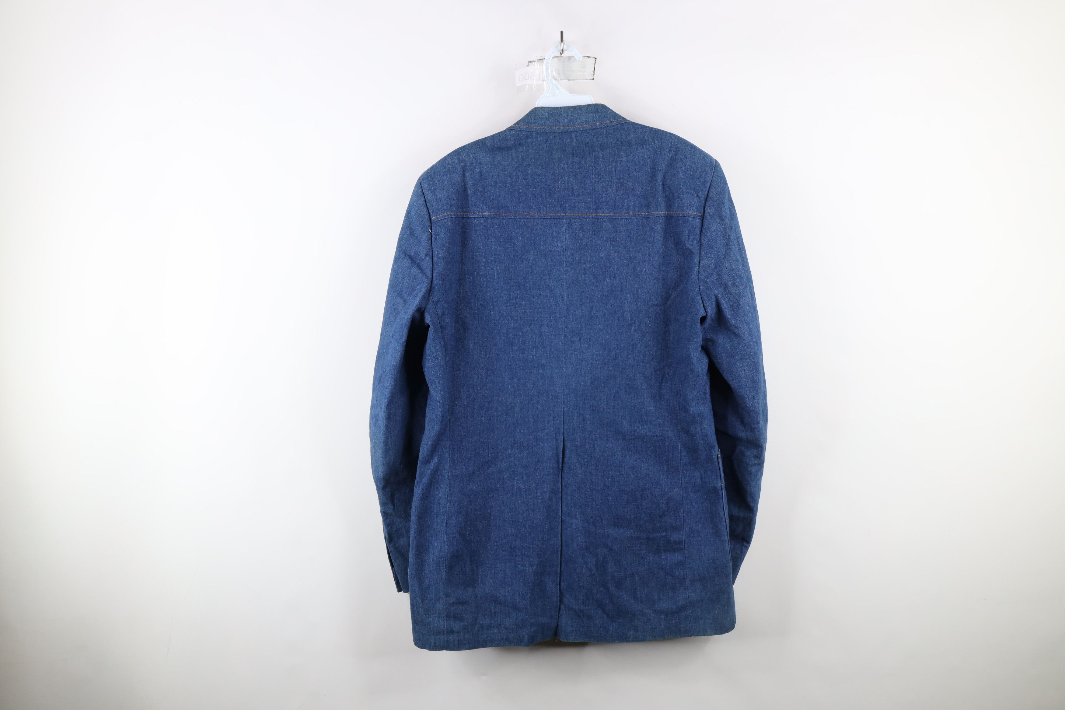 Vintage Vintage 70s Streetwear Denim Jean Blazer Suit Jacket USA Size US XL / EU 56 / 4 - 13 Thumbnail