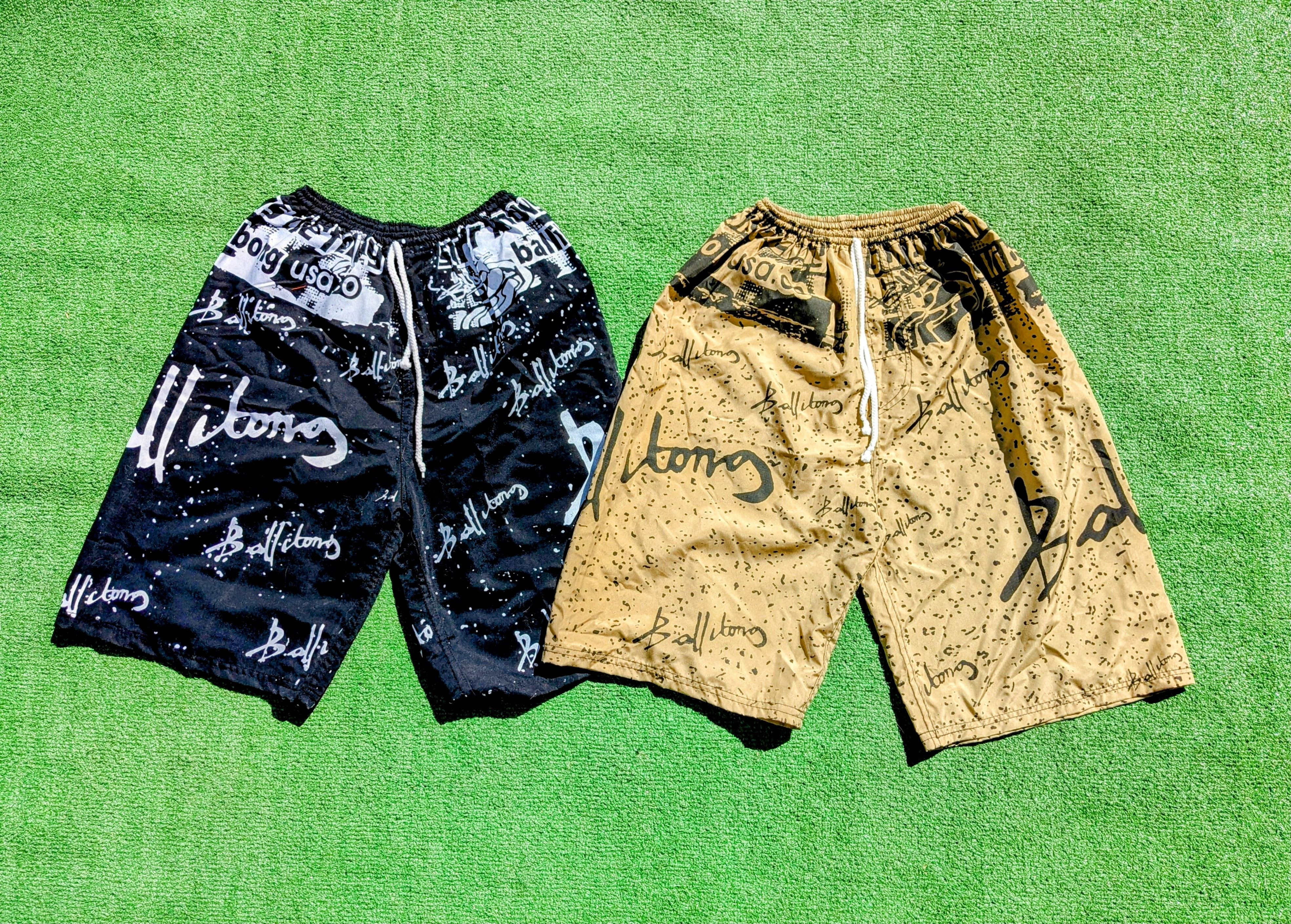 Designer Bali Surfing Sport Beach Long Bathing Suit Drawstring Shorts Size US 32 / EU 48 - 1 Thumbnail