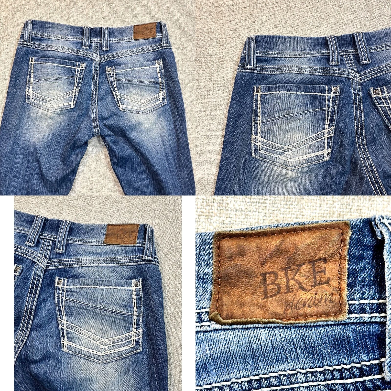 Vintage BKE Denim Culture Womens Size 30 Cropped 24" Capri Blue Medium Wash Fade Jeans Size 30" / US 8 / IT 44 - 8 Thumbnail
