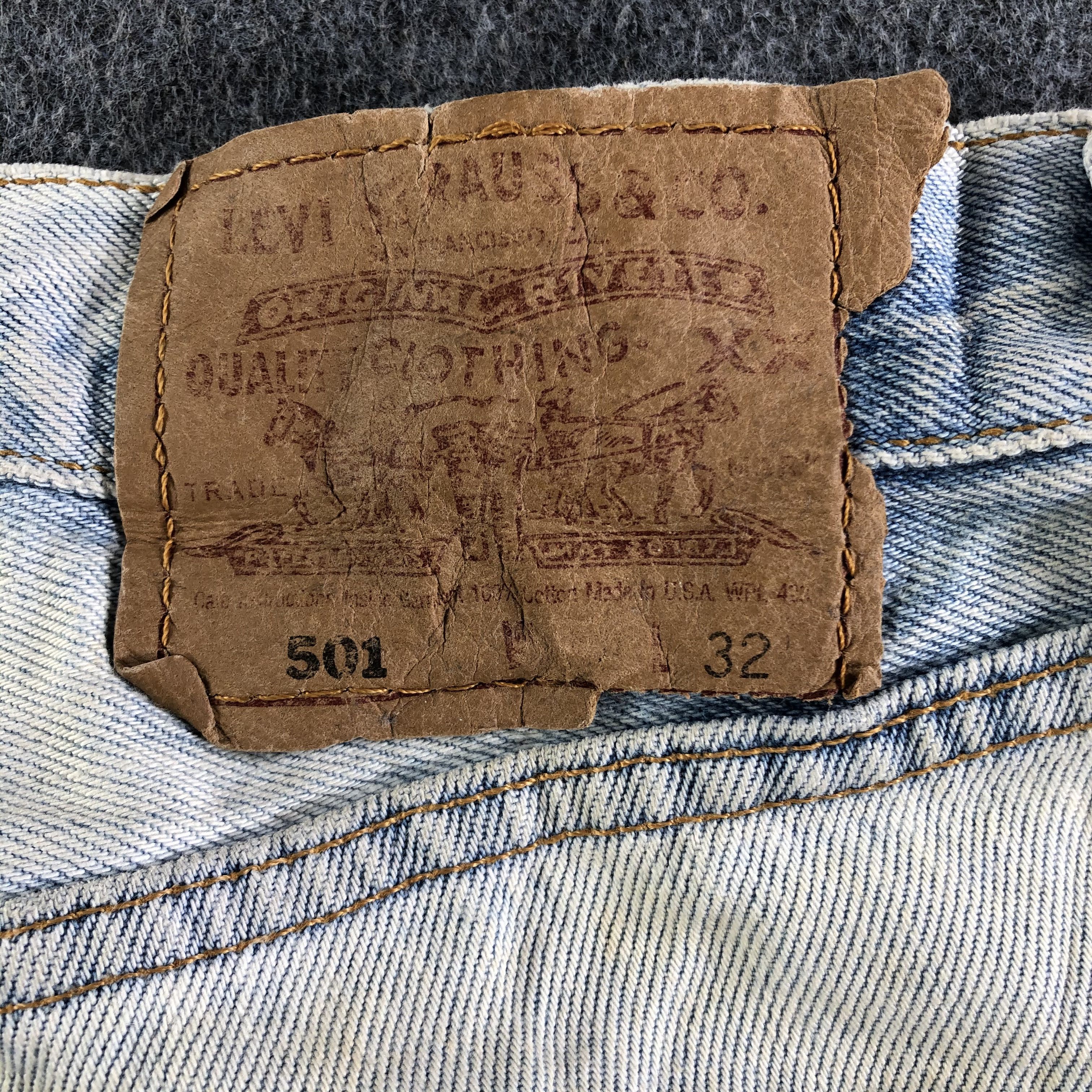 Levi's Vintage Light Wash Levis 501 Jeans-J3947 Size US 28 / EU 44 - 5 Thumbnail