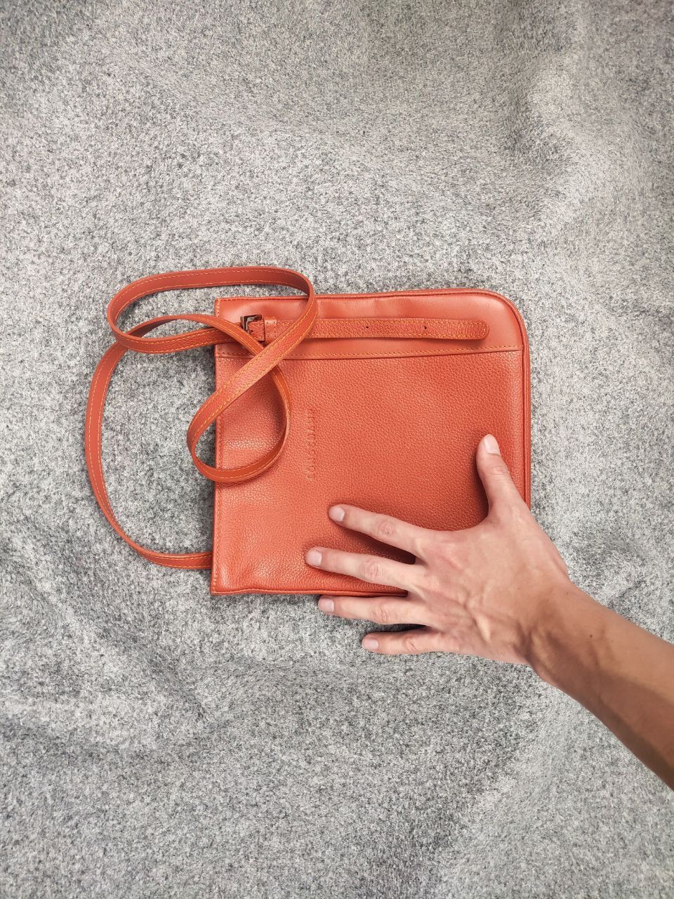 Longchamp longchamp Design orange leather shoulder messenger Handbag Size ONE SIZE - 5 Thumbnail
