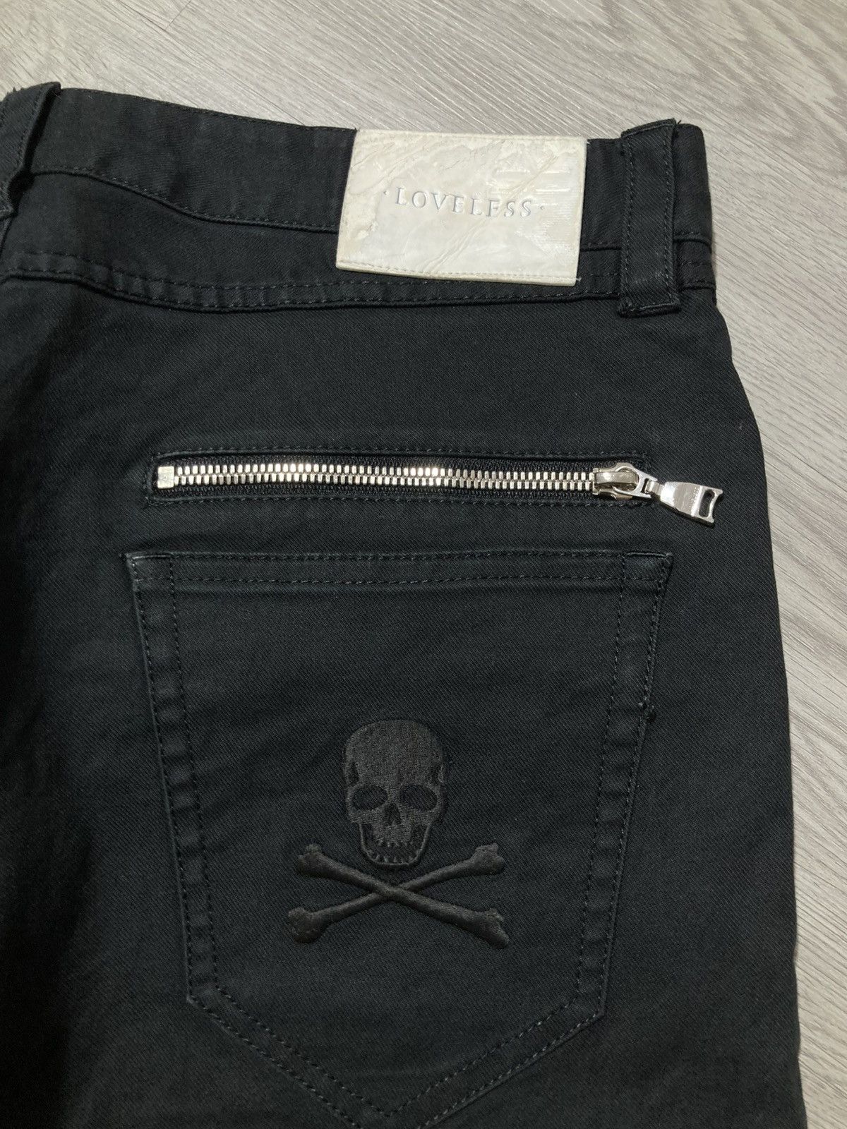 20471120 2000s Loveless Skull Patch Logo Punk Gothic Vkei Style Pants Size US 32 / EU 48 - 8 Thumbnail