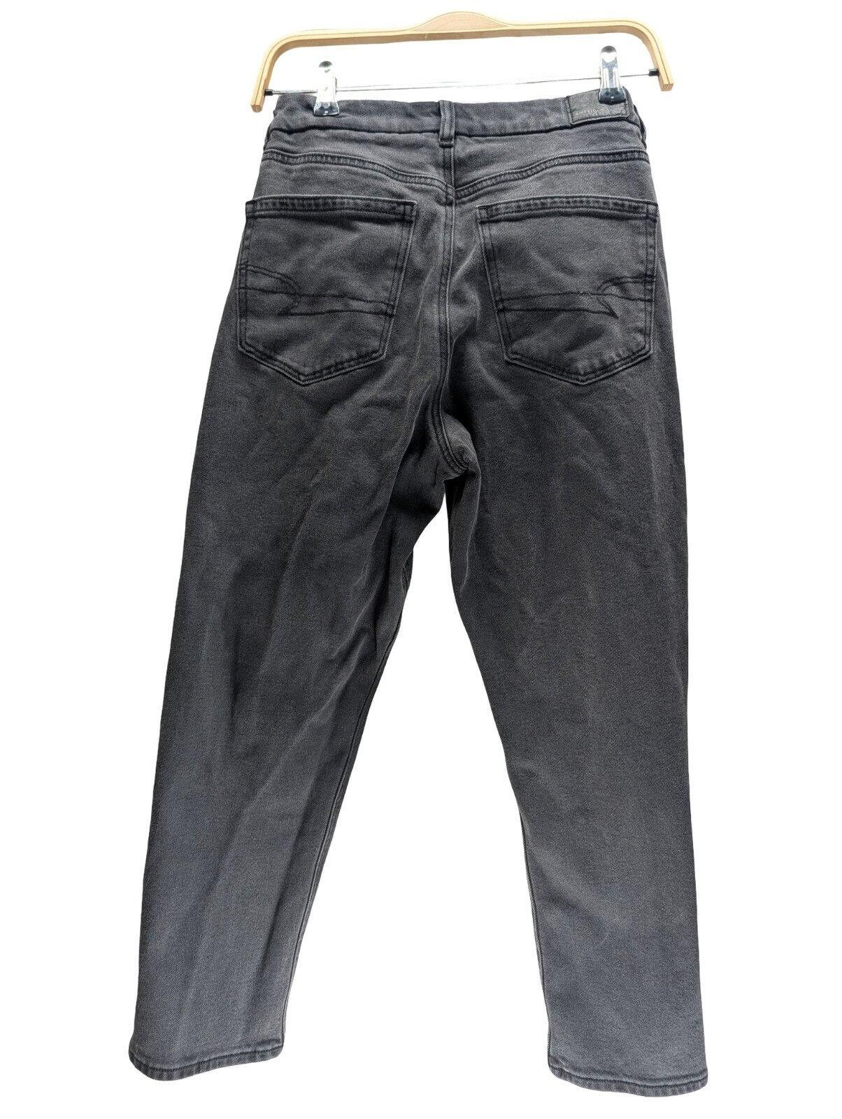 American Eagle Outfitters American Eagle Straight Jeans 6 X-Short Stretch Gray Wash Size 28" / US 6 / IT 42 - 2 Thumbnail