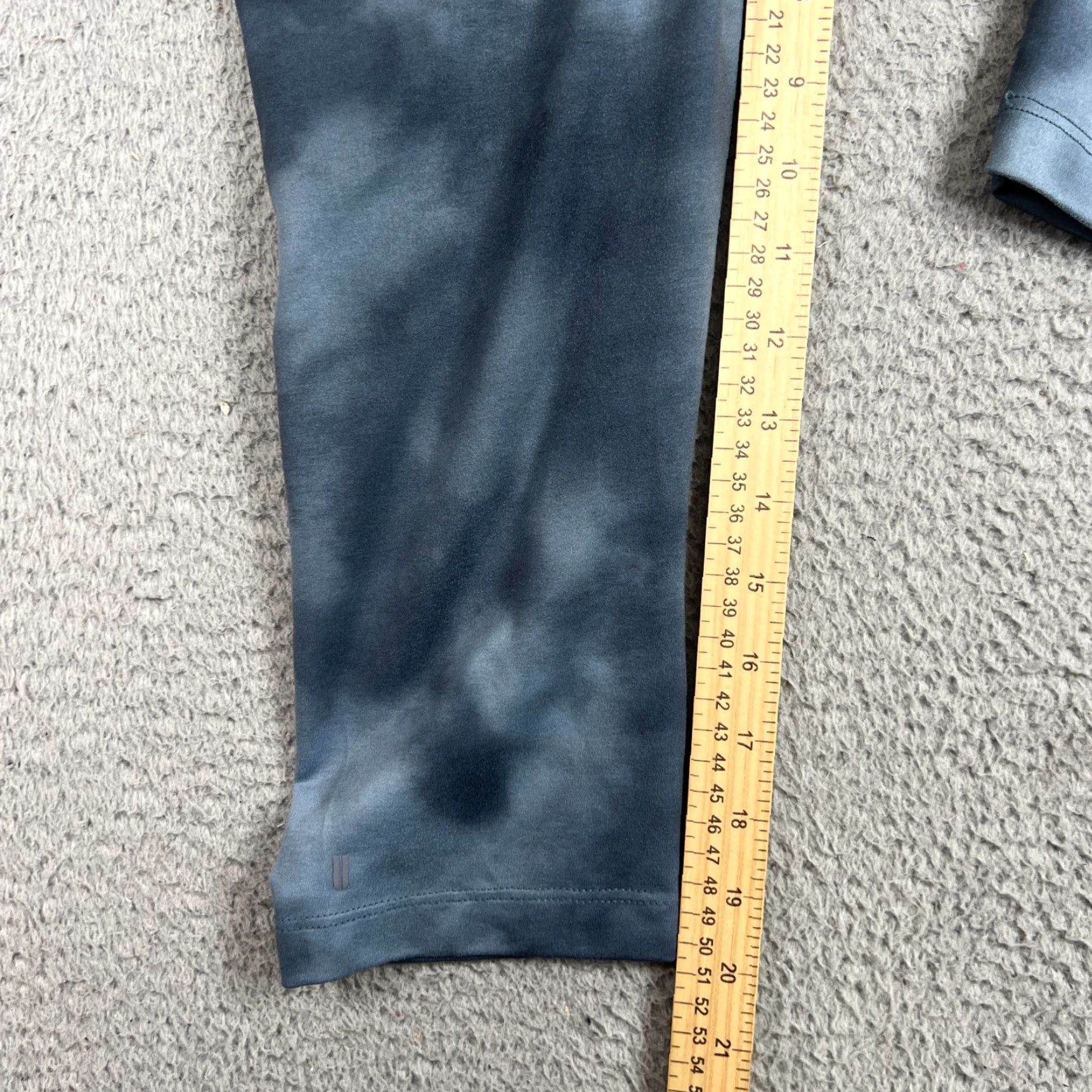 Vintage Nobull Leggings Womens Cropped M Blue Breathable Compression Stretch Nylon Spandex Inseam 20in Solid Athleisure Logo Sports CrossFit Gym Yoga Size 32" / US 10 / IT 46 - 3 Thumbnail