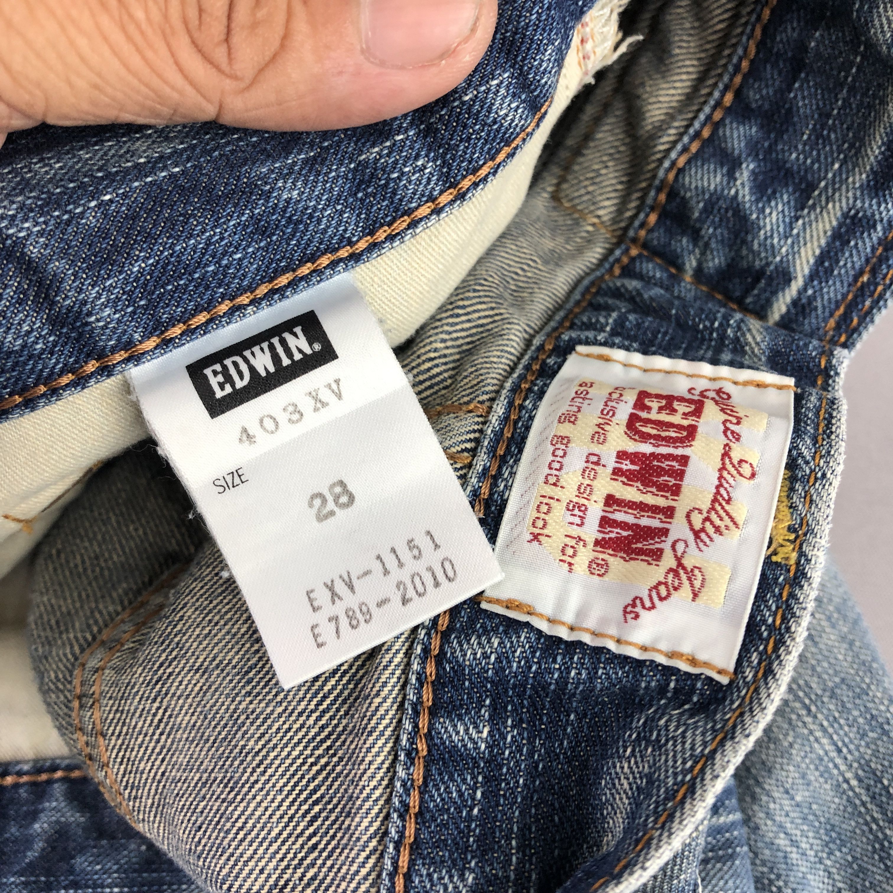 Levi's Vintage Distressed Edwin Jeans Light Wash Denim GF30273 Size US 30 / EU 46 - 7 Thumbnail