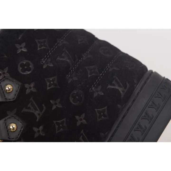 Louis Vuitton Louis Vuitton Black Suede High-Top Sneakers -2508 Size US 6.5 / EU 39-40 - 9 Thumbnail