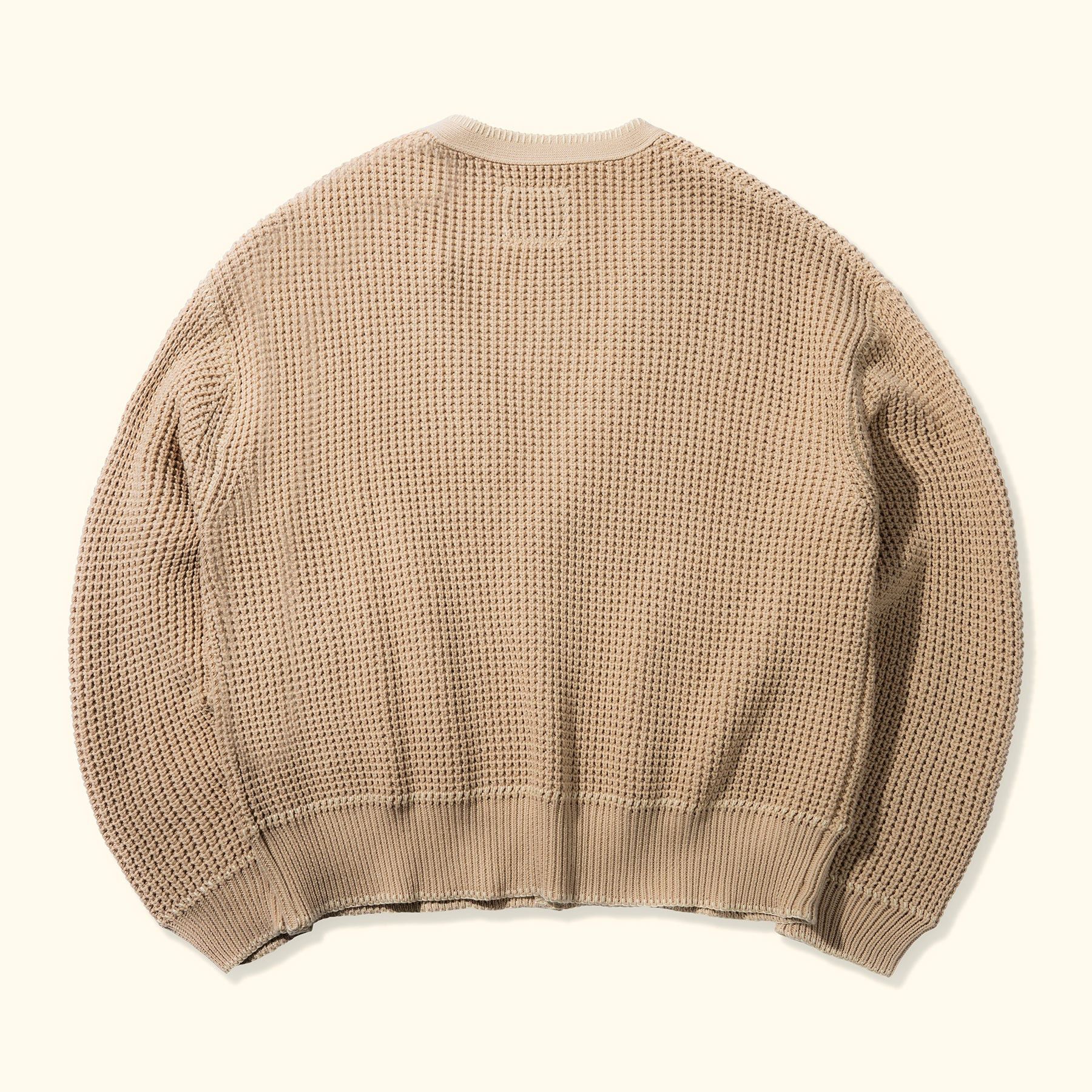 Golf le Fleur Waffle Knit Cardigan Beige Size US XL / EU 56 / 4 - 3 Thumbnail