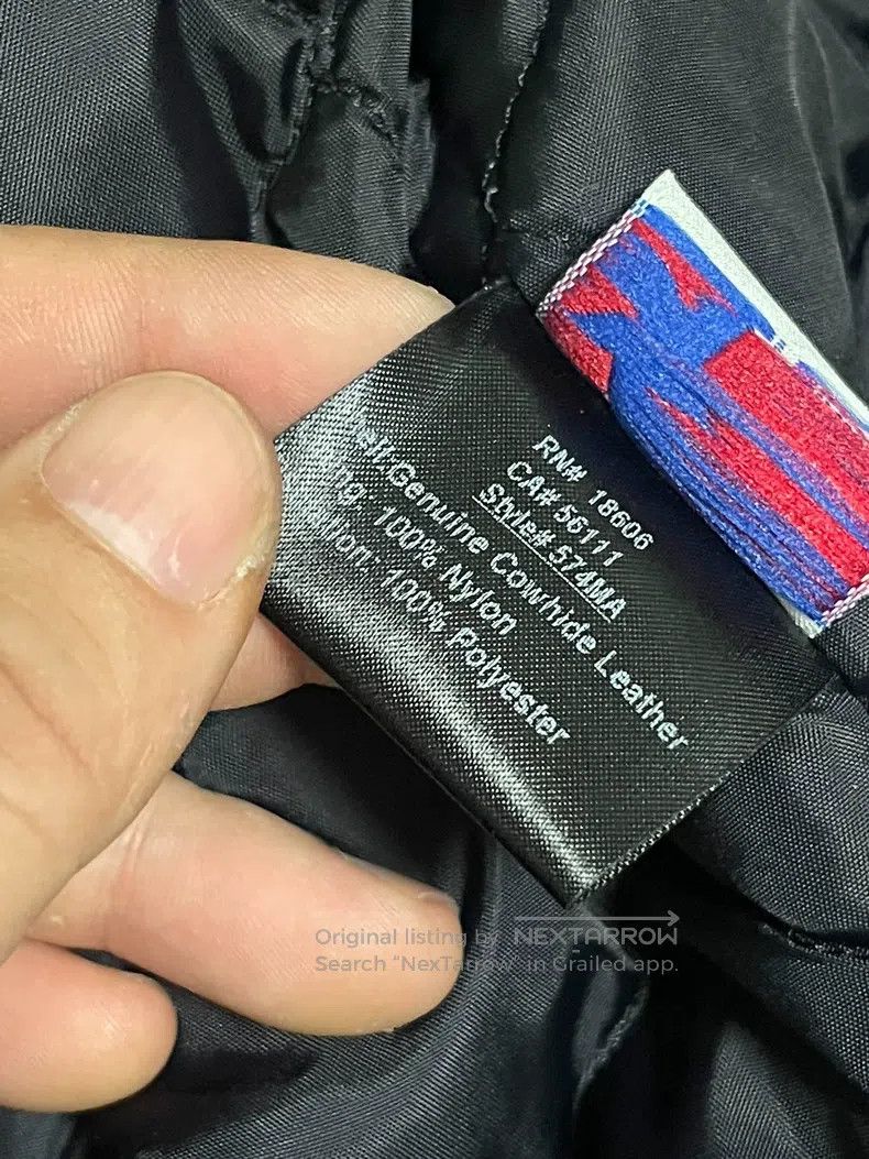 Schott Schott Co-branded A2 leather jacket, indigo-dyed calfskin Size US L / EU 52-54 / 3 - 5 Thumbnail
