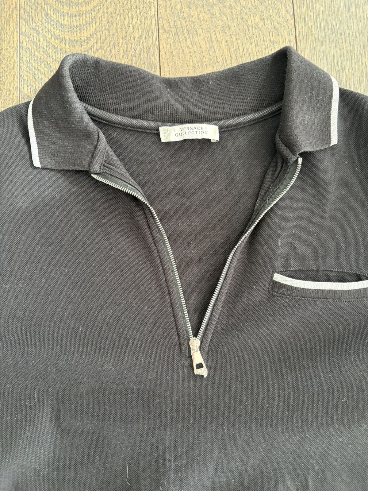 Versace Black Versace Collection Polo Size US M / EU 48-50 / 2 - 2 Thumbnail