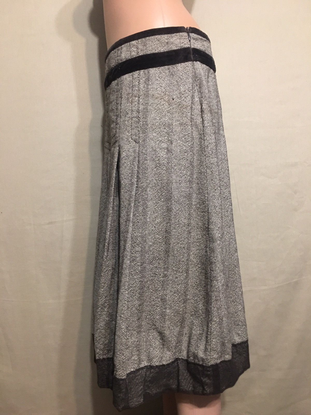 Max Mara Max Mara Weekend Pleated Wool Silk Skirt US 8 EU 40 Size 28" / US 6 / IT 42 - 3 Thumbnail
