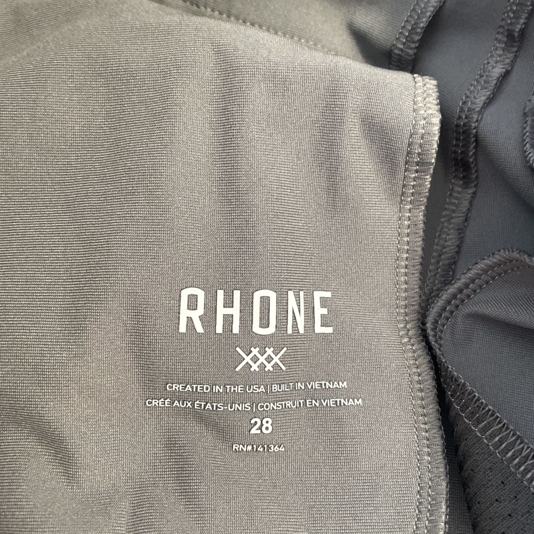 Rhone Rhone Slim Fit Pants Men's 28x28 Gray Chino Performance Moisture Wicking 5-Pocket Office City Preppy Size US 28 / EU 44 - 3 Thumbnail