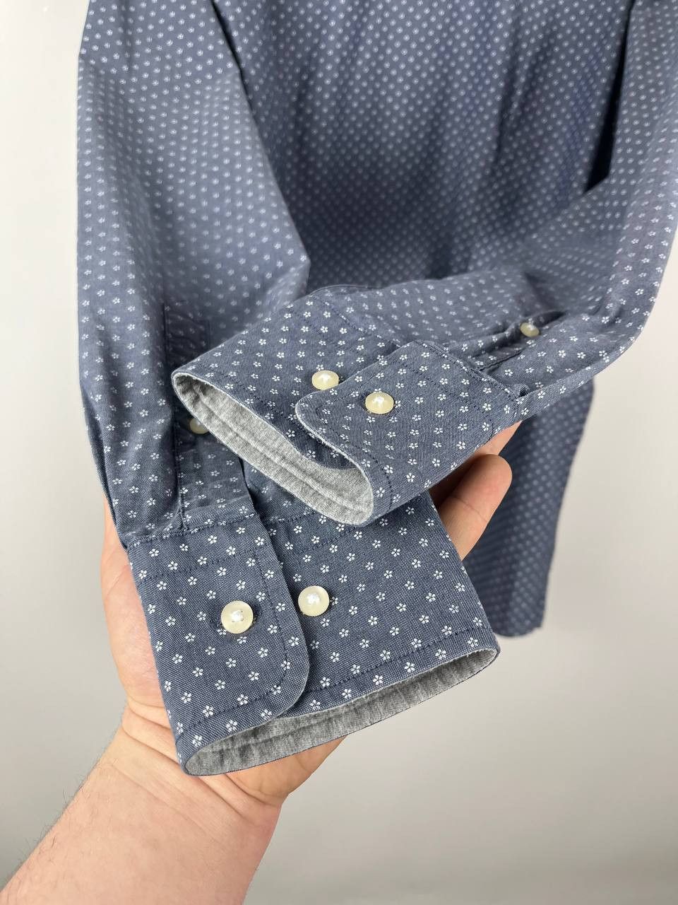La Martina La Martina Mens Shirt Royal British Legion Crest Star Print Size US L / EU 52-54 / 3 - 3 Thumbnail