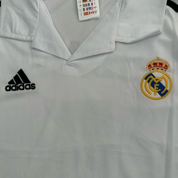 Adidas Zidane #5 Real Madrid Home Retro Jersey 2002 UCL Final White Size US XL / EU 56 / 4 - 7 Thumbnail