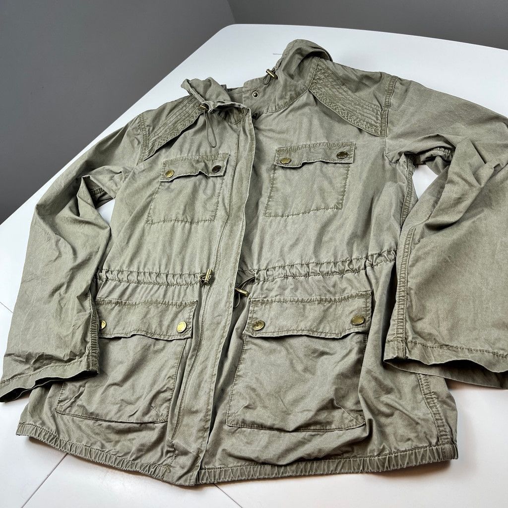Michael Kors Michael Kors Women lightweight Jacket Green Cotton Size XS Size XS / US 0-2 / IT 36-38 - 3 Thumbnail