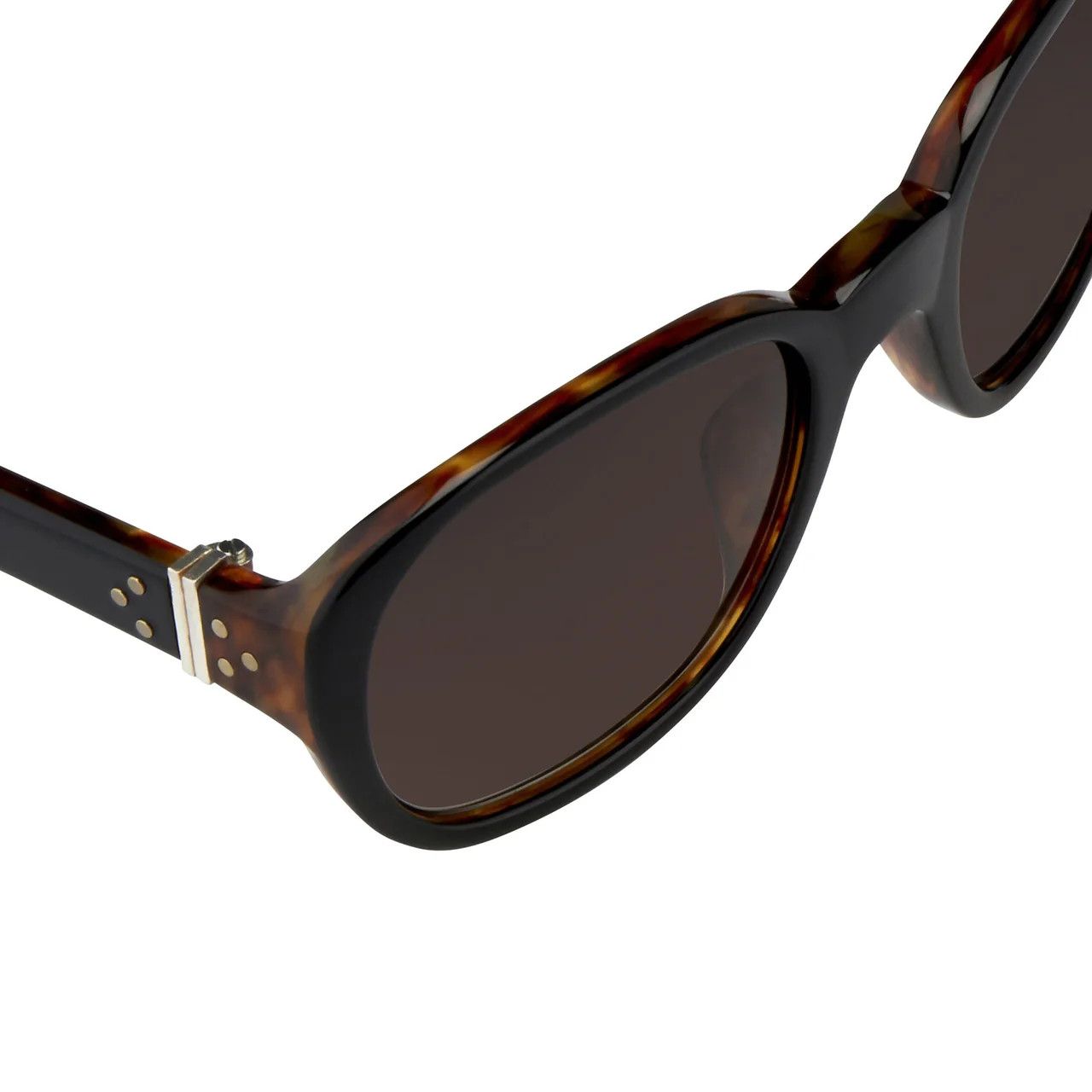 Ann Demeulemeester Ann Demeulemeester Sunglasses Oval Black and Brown Graduated Size ONE SIZE - 3 Thumbnail