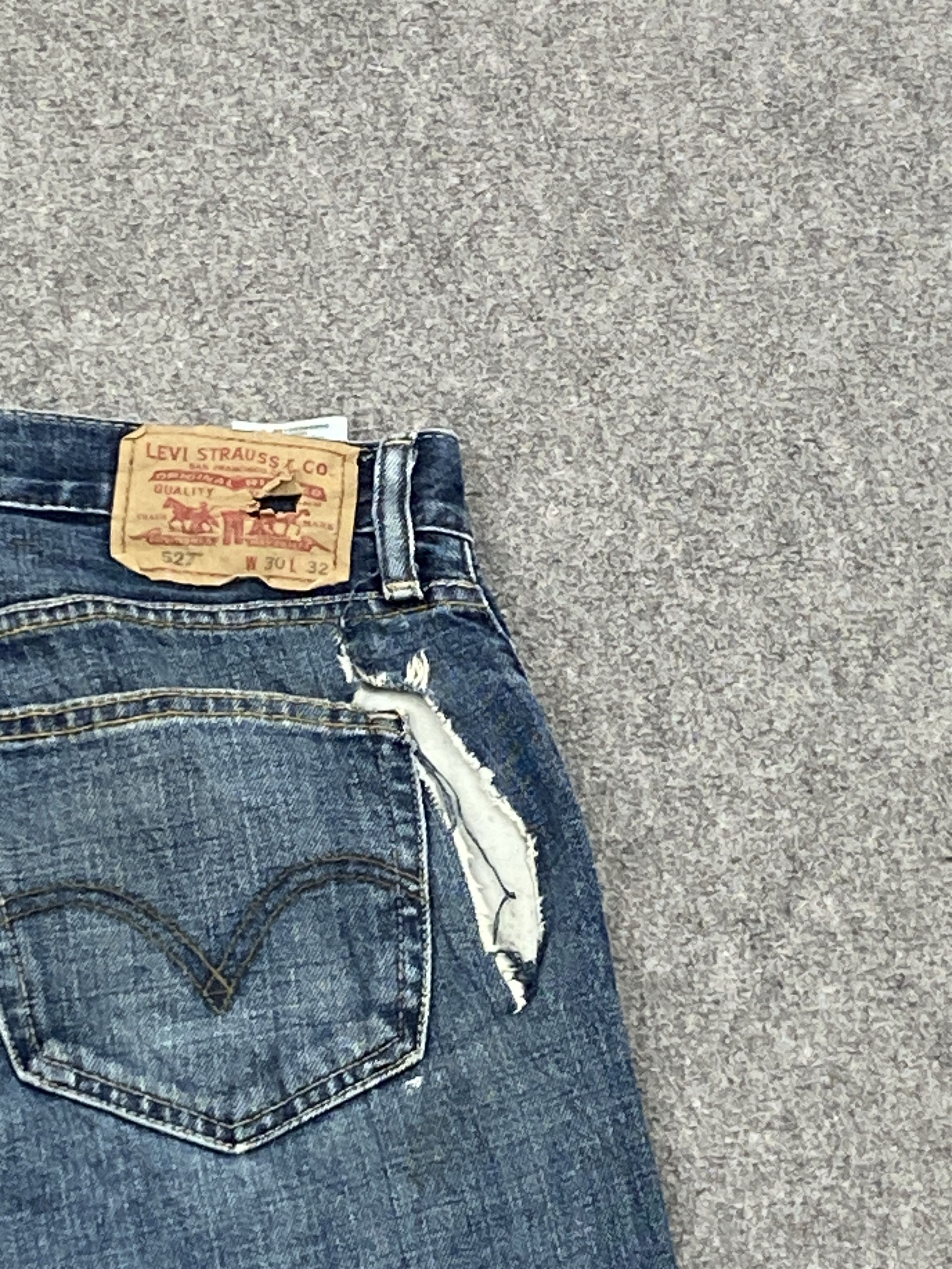Levi's Distressed Vintage Levis 527 Bootcut Denim DP2651 Size US 32 / EU 48 - 16 Thumbnail