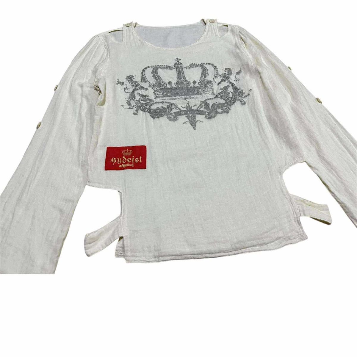 Japanese Brand 🔥Y2K Archived Hyde Hydeist Hydee’s Gauze Long Sleeve Shirt Size US S / EU 44-46 / 1 - 5 Thumbnail