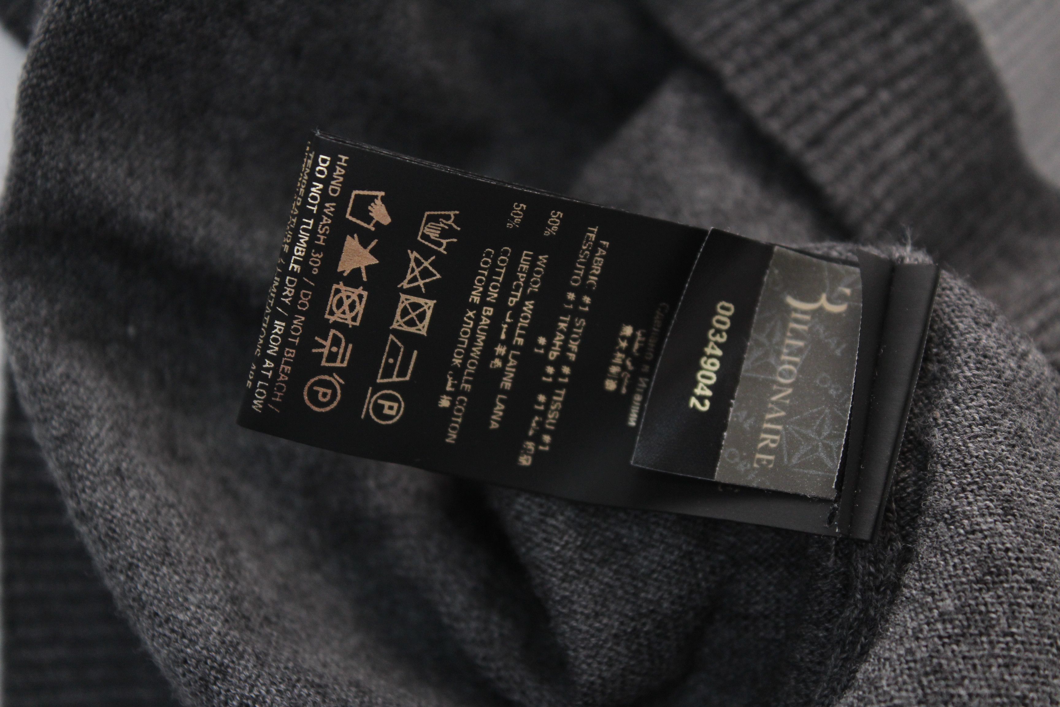 Billionaire Couture Billionaire Zip Mock Neck Crest Sweater Size US S / EU 44-46 / 1 - 14 Thumbnail