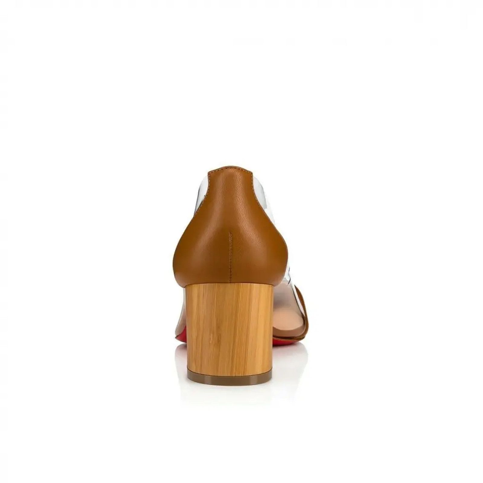 Christian Louboutin Christian Louboutin Grandola 55 Brown Leather PVC Block Size US 7.5 / IT 37.5 - 10 Thumbnail