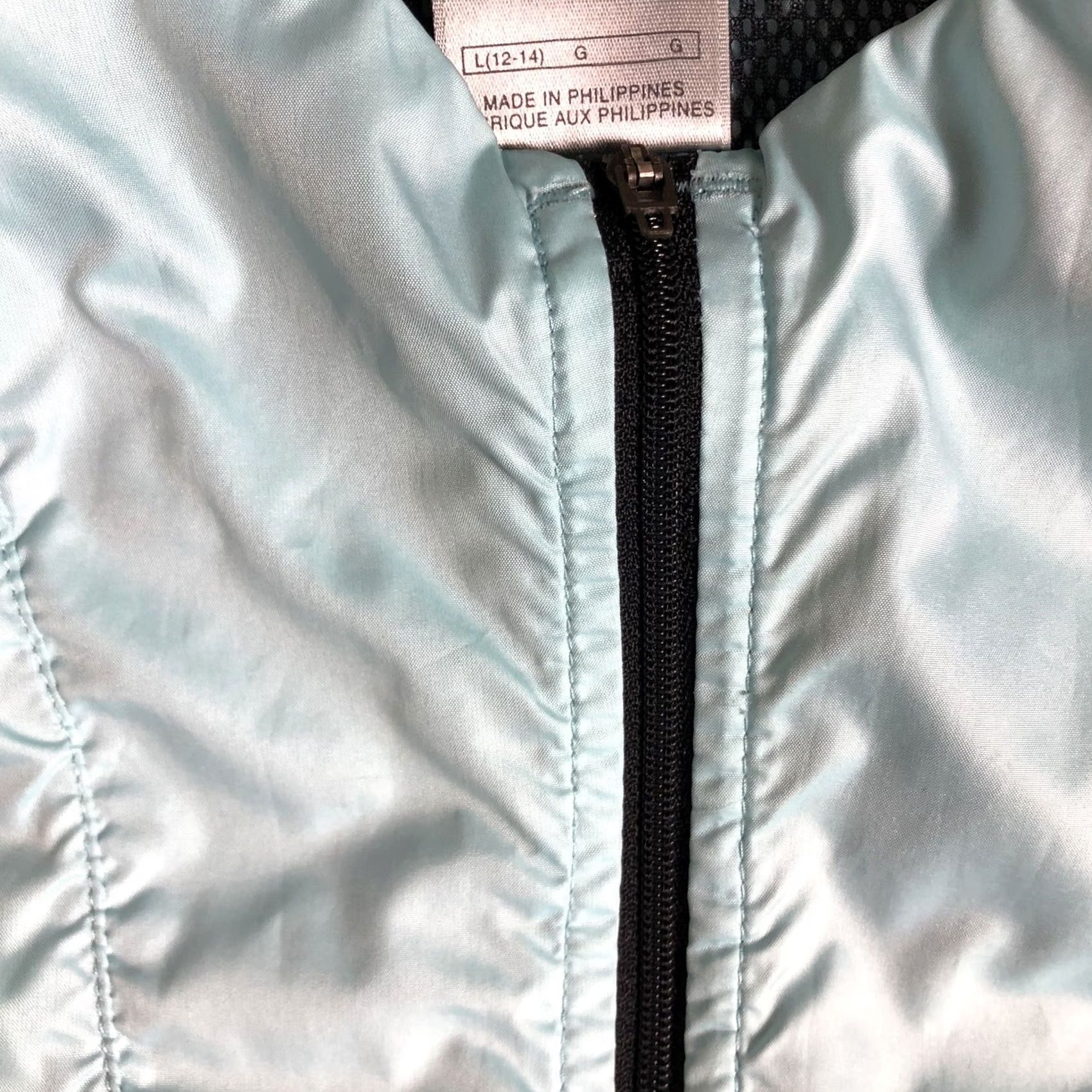 Nike Nike Jacket Womens L Blue Women Size Running Zip Windbreaker I11 Size L / US 10 / IT 46 - 3 Thumbnail