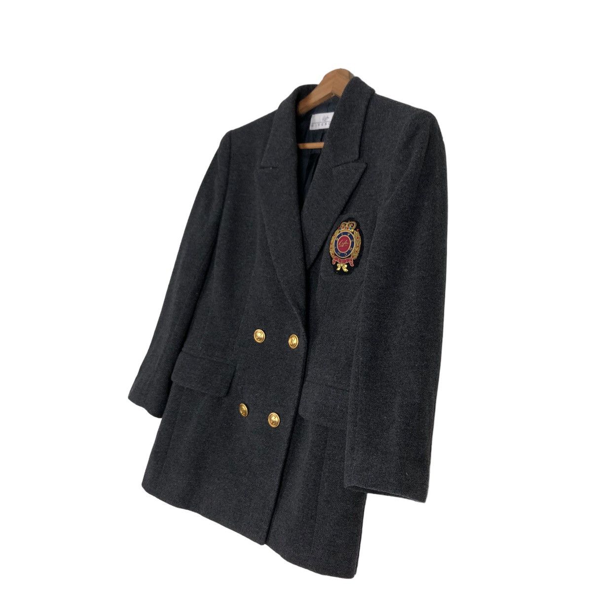 Vintage 🔥Vtg Givenchy Gold Button Wool Double Breast Jacket Coats Size US M / EU 48-50 / 2 - 2 Thumbnail