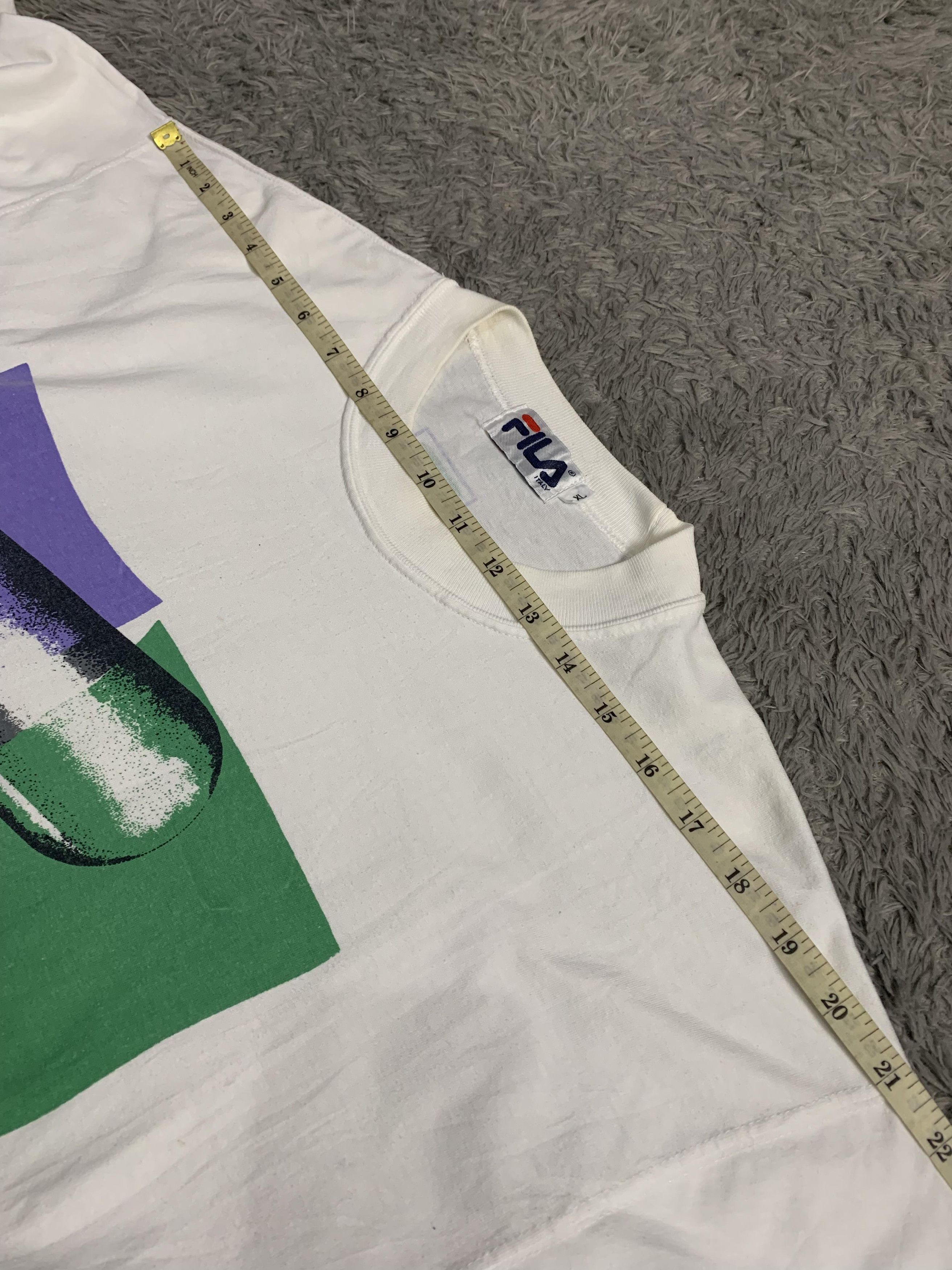 Vintage Vintage Fila Italy Flag Art 90's Very Rare Size US XL / EU 56 / 4 - 8 Thumbnail
