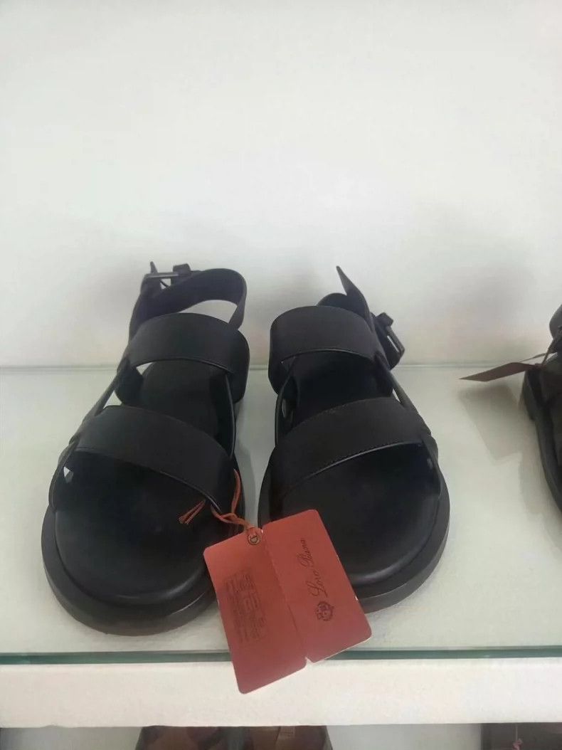 Loro Piana LORO PIANA Black sandals Size US 7 / EU 40 - 5 Thumbnail
