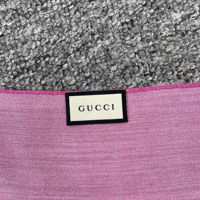 Gucci gucci pink gg pattern scarf-2508 Size ONE SIZE - 3 Thumbnail