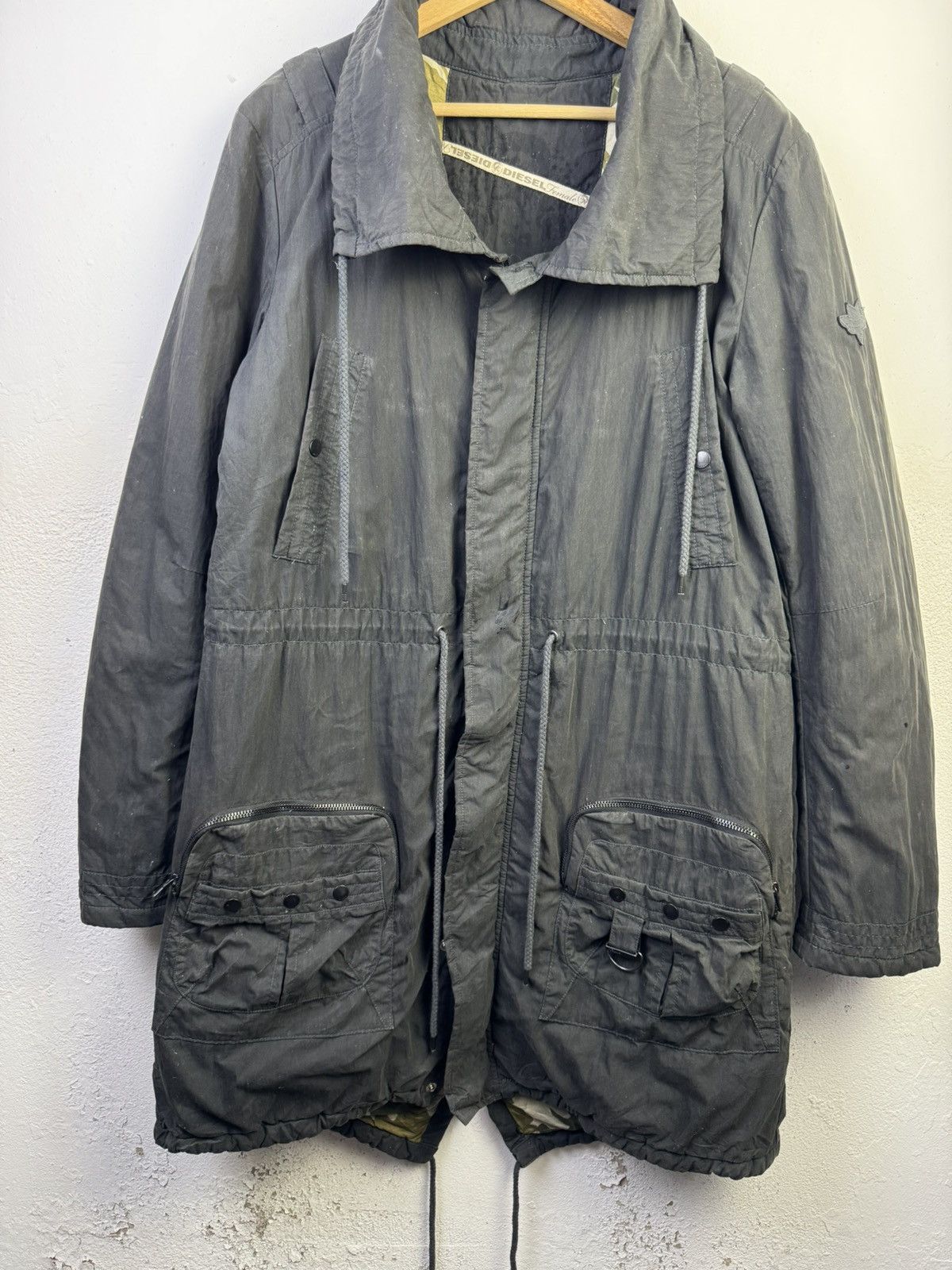 Diesel Diesel Female Parka Camo Jacket Size XL / US 12-14 / IT 48-50 - 1 Thumbnail