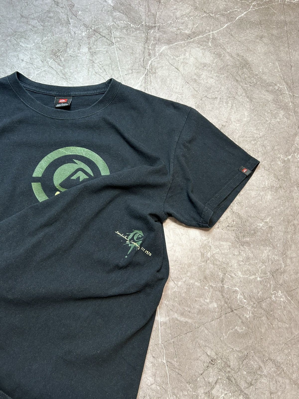 Quiksilver × Vintage Vintage Quiksilver T-shirt Black Rare Size US L / EU 52-54 / 3 - 7 Thumbnail