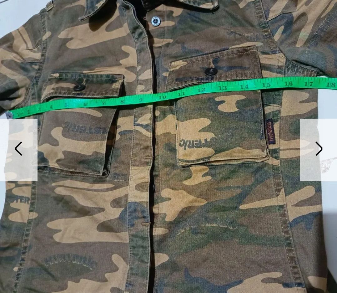 Hysteric Glamour Hysteric Glamour Thick Cargo Militair Shirt Camo Size S / US 4 / IT 40 - 3 Thumbnail