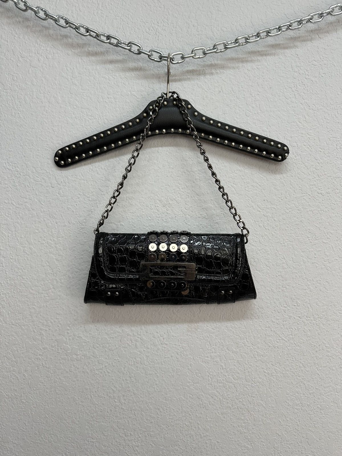 Avant Garde x Guess Y2K Vintage Guess Baguette Shoulder Bag Avantgarde in Black, Women's