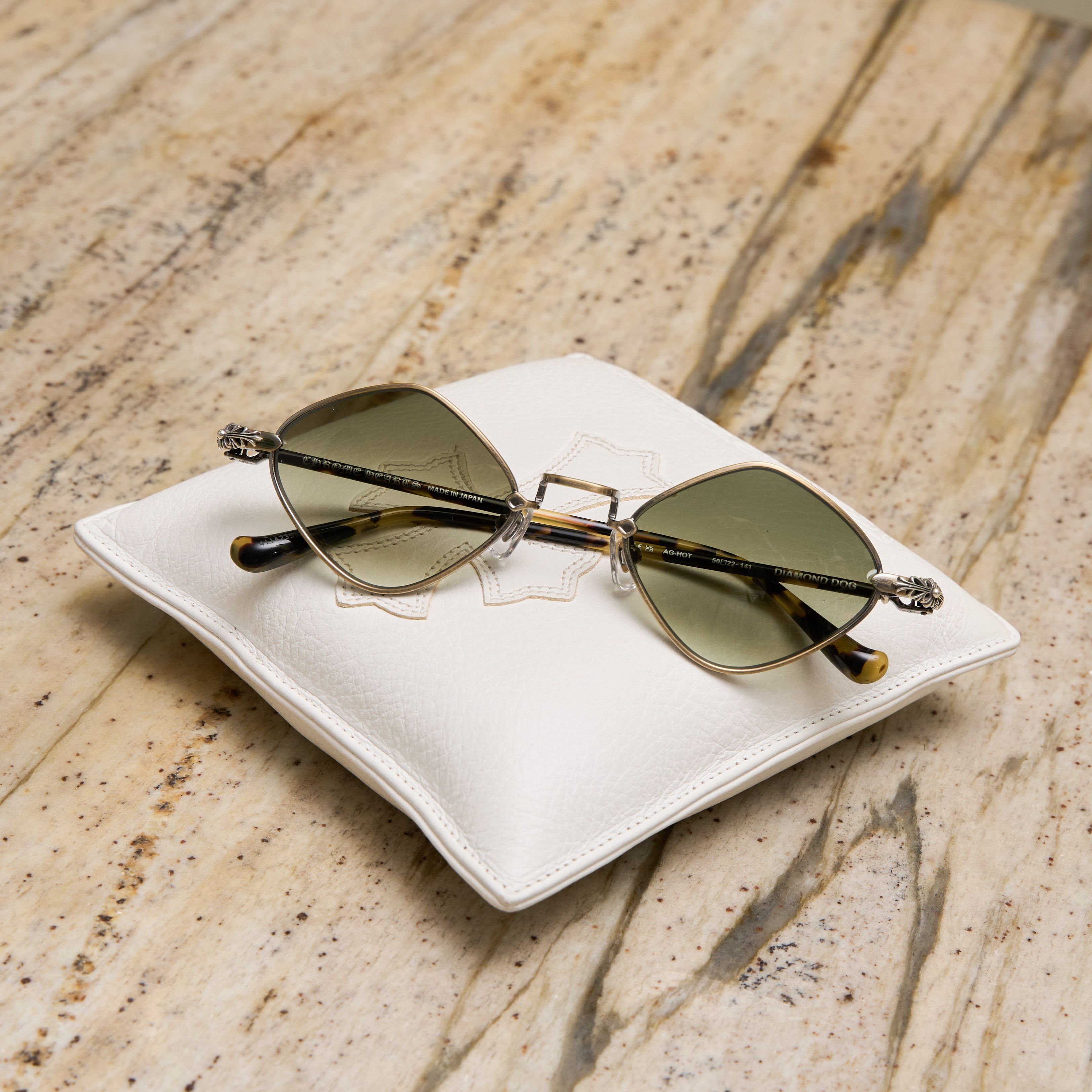 Chrome Hearts CHROME HEARTS DIAMOND DOG Antique Gold/Hollywood Tortoise Size ONE SIZE - 5 Thumbnail