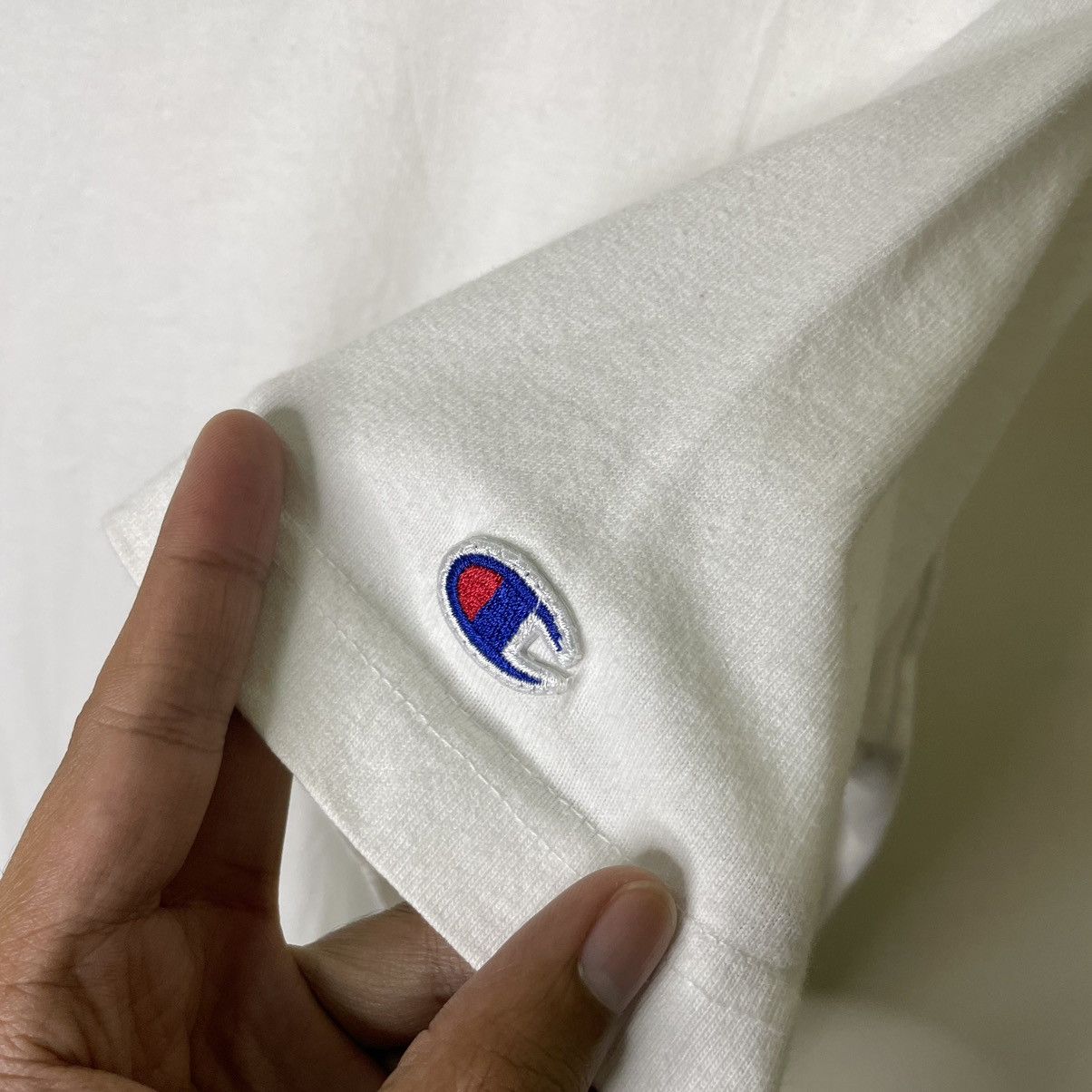 Champion × Vintage 1990s Champion Heavyweight Jersey Cotton Blank T Shirt Size US M / EU 48-50 / 2 - 2 Thumbnail
