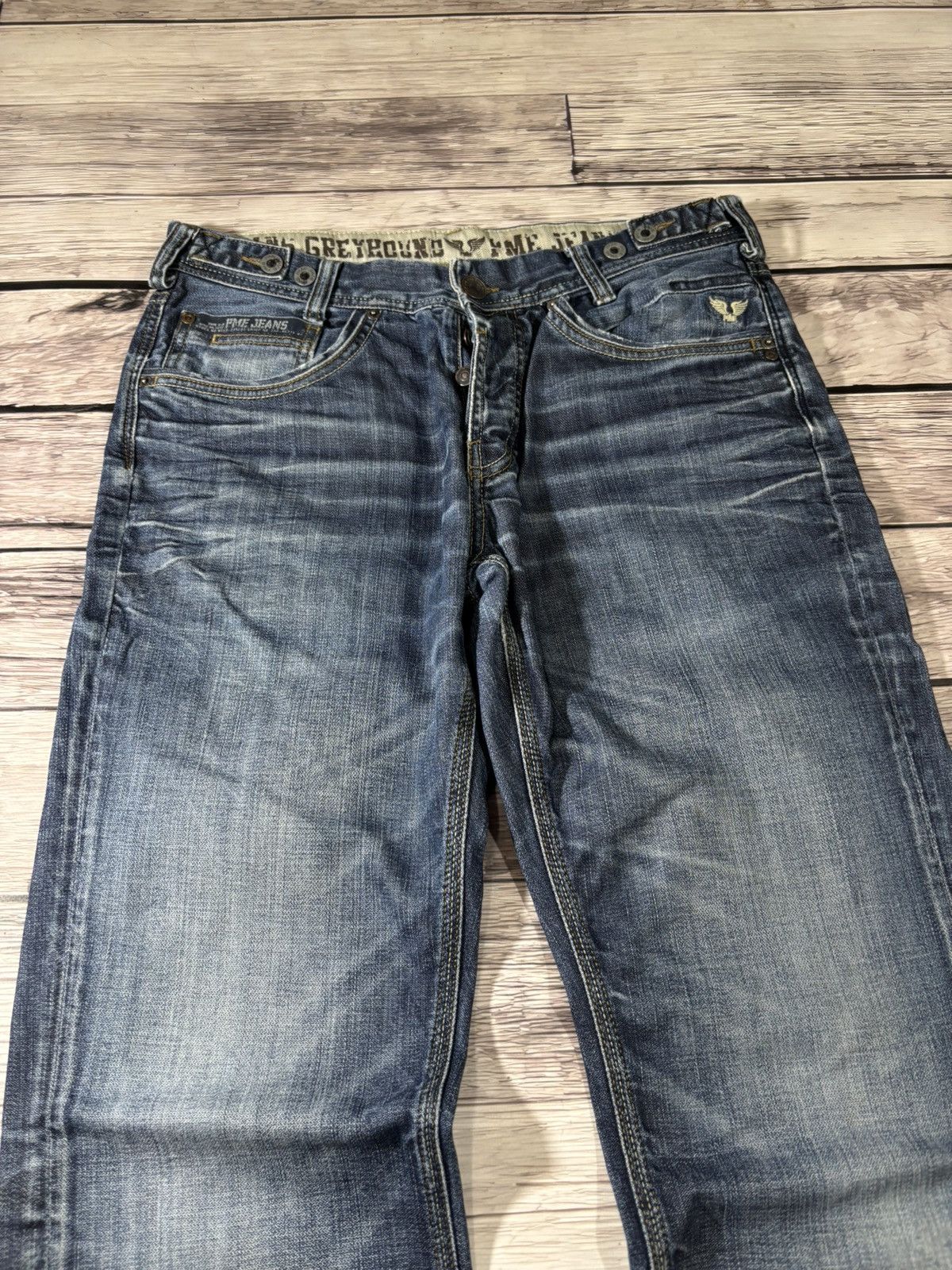 If Six Was Nine × Japanese Brand × Vintage Vintage Rick Owens Junya Watanabe Style Washed Jeans Size US 32 / EU 48 - 2 Thumbnail
