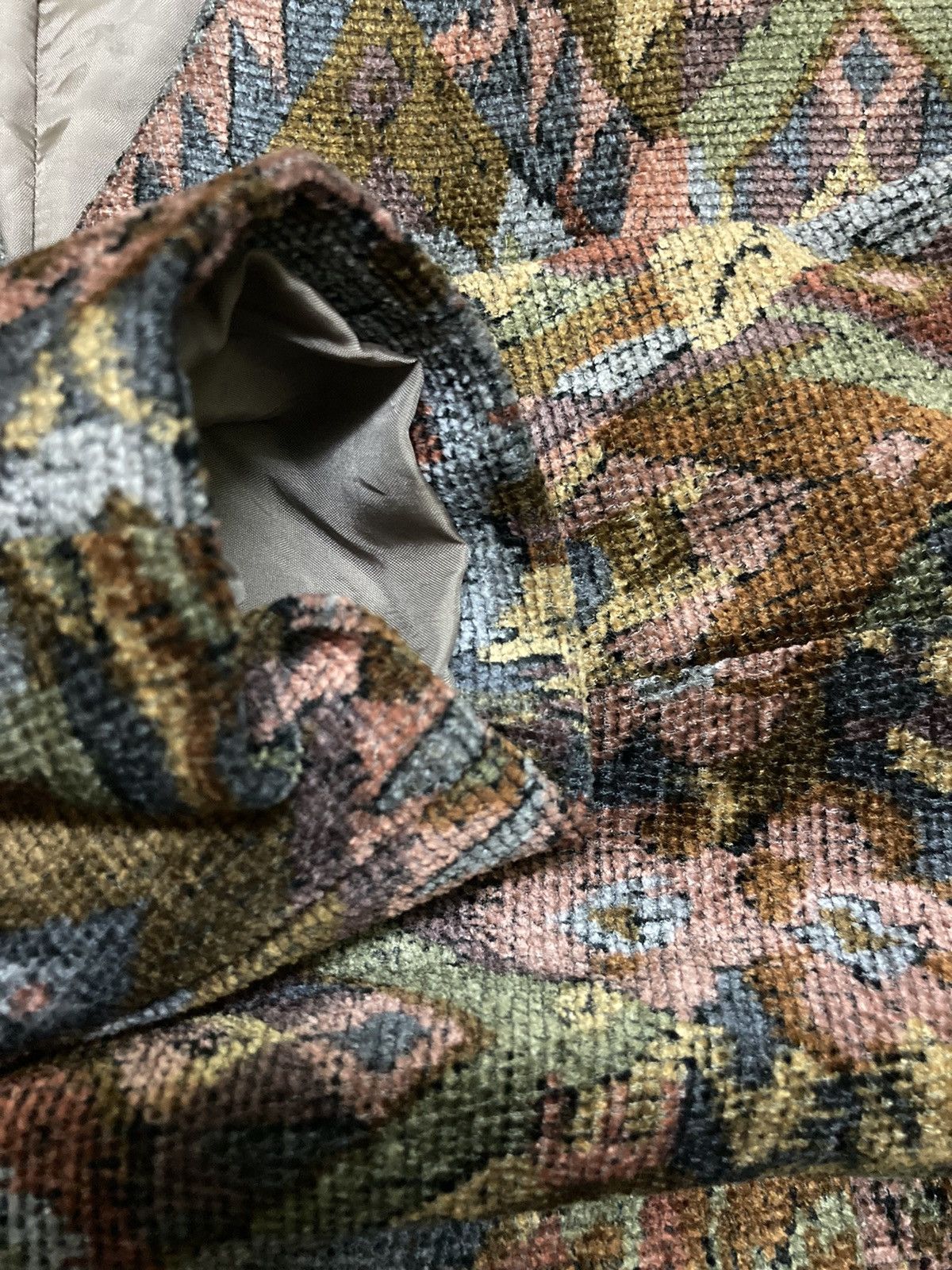Designer × Japanese Brand × Vintage Vintage Bellesafeena Floral Carpet Blazer/Jacket Size S / US 4 / IT 40 - 13 Thumbnail