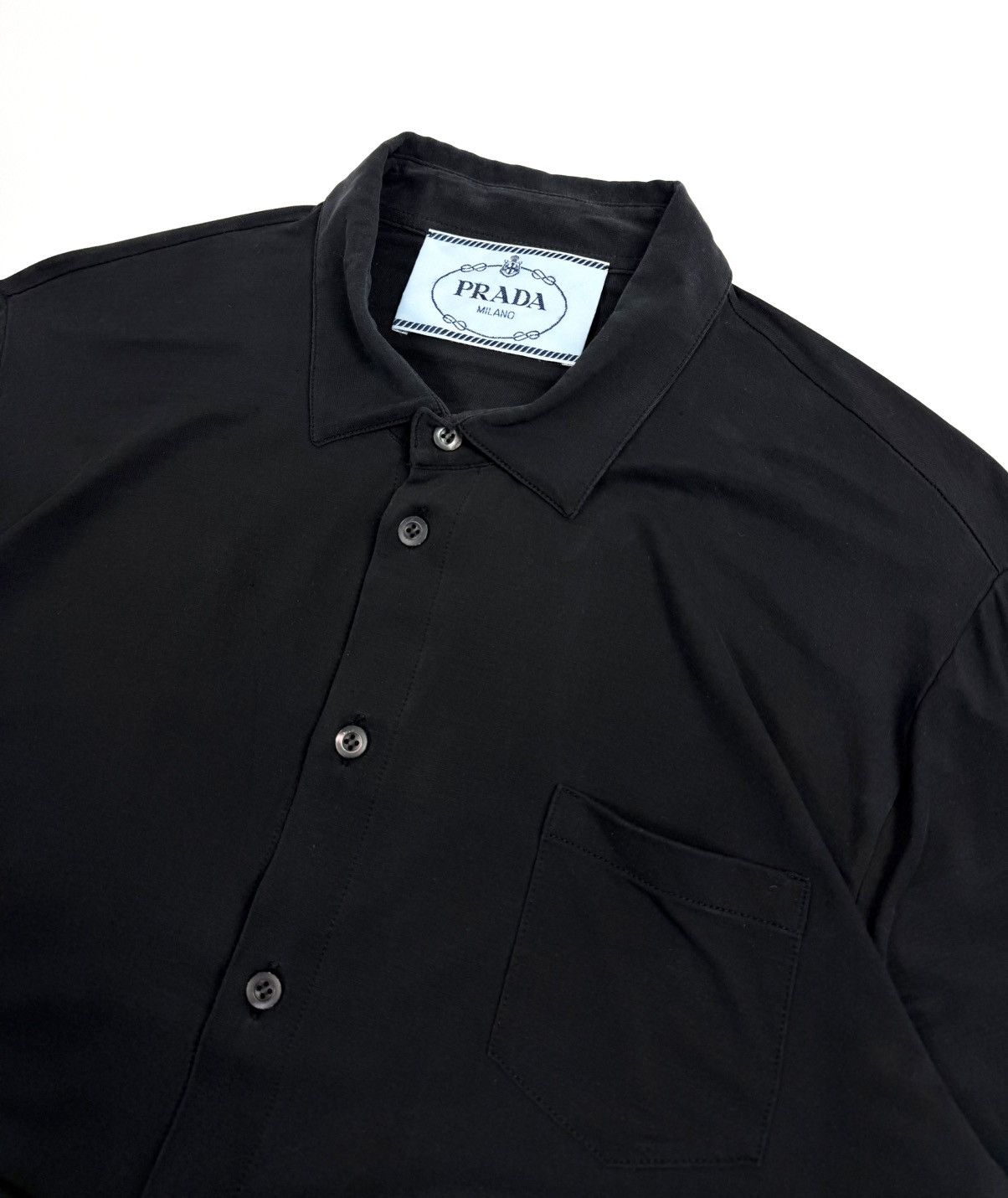 Prada RARE Prada Silk Button Up Shirt Big Blue Label Archive Size US XL / EU 56 / 4 - 9 Thumbnail