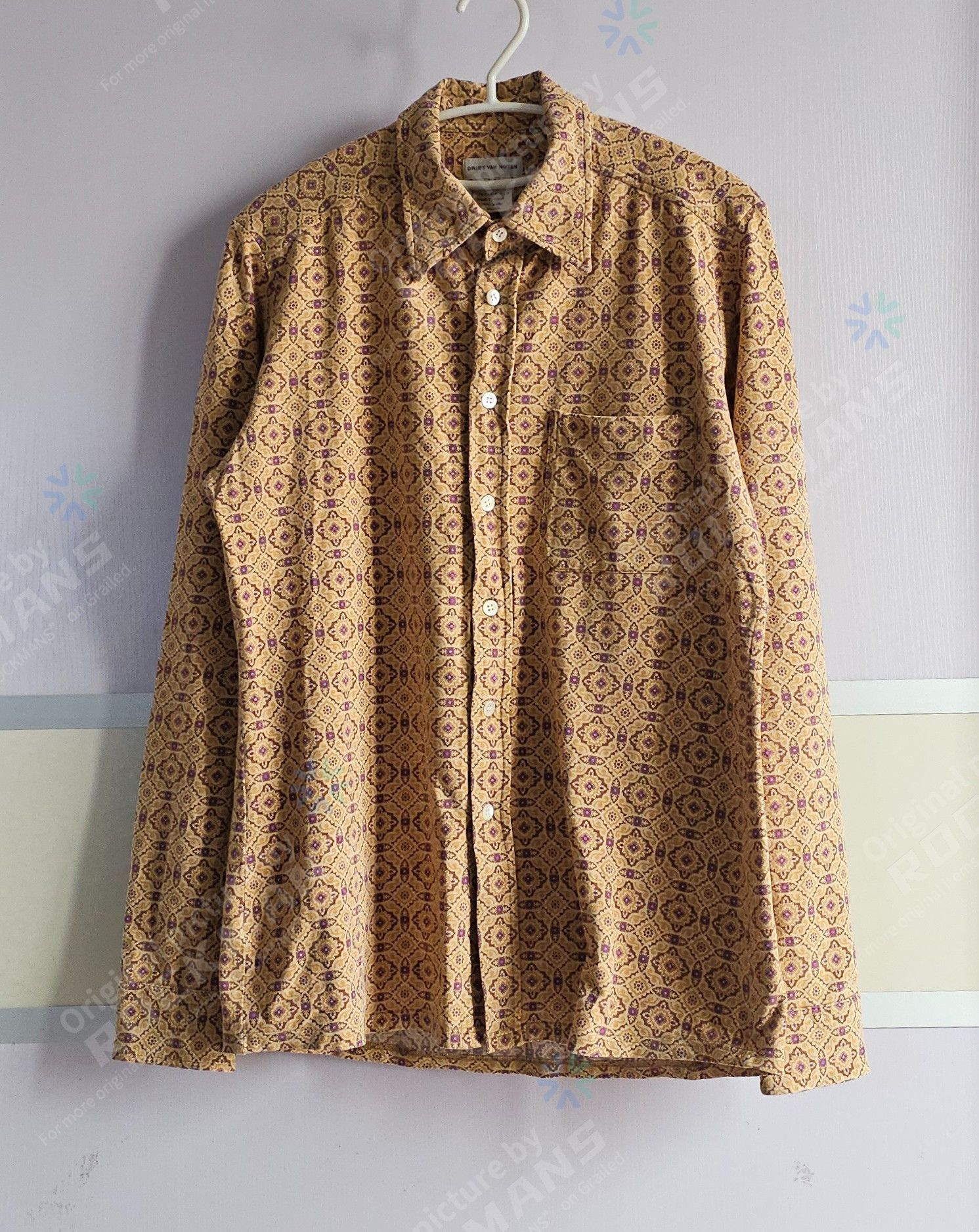 Dries Van Noten Dries Van Noten Unisex Clavel Shirt Size 50 Bue like S Size US M / EU 48-50 / 2 - 1 Thumbnail