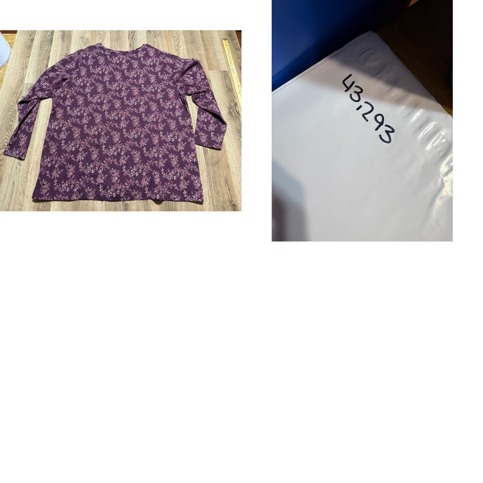 Croft & Barrow Croft & Barrow Shirts Women's 3X Purple Long Sleeve Tee Lightweight Classic Shirt Womens Plus Size T-Shirt 3X Purple Casual Size XXL / US 16-18 / IT 52-54 - 8 Thumbnail