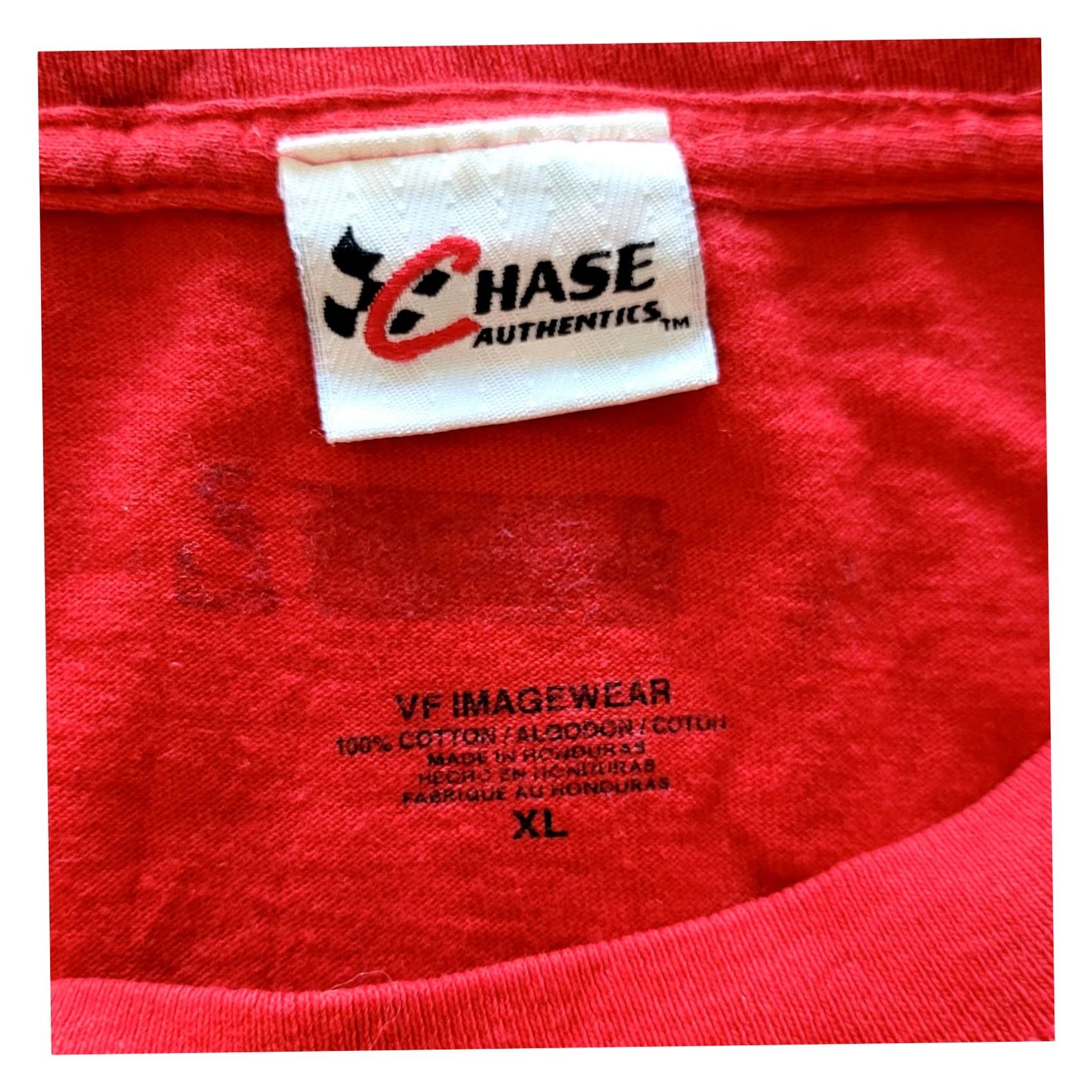 Chase Authentics VINTAGE Chase Authentics Dale Jr Racing T-Shirt XL Red 100% Cotton NASCAR Vintage Shirt Mens Size US XL / EU 56 / 4 - 5 Thumbnail